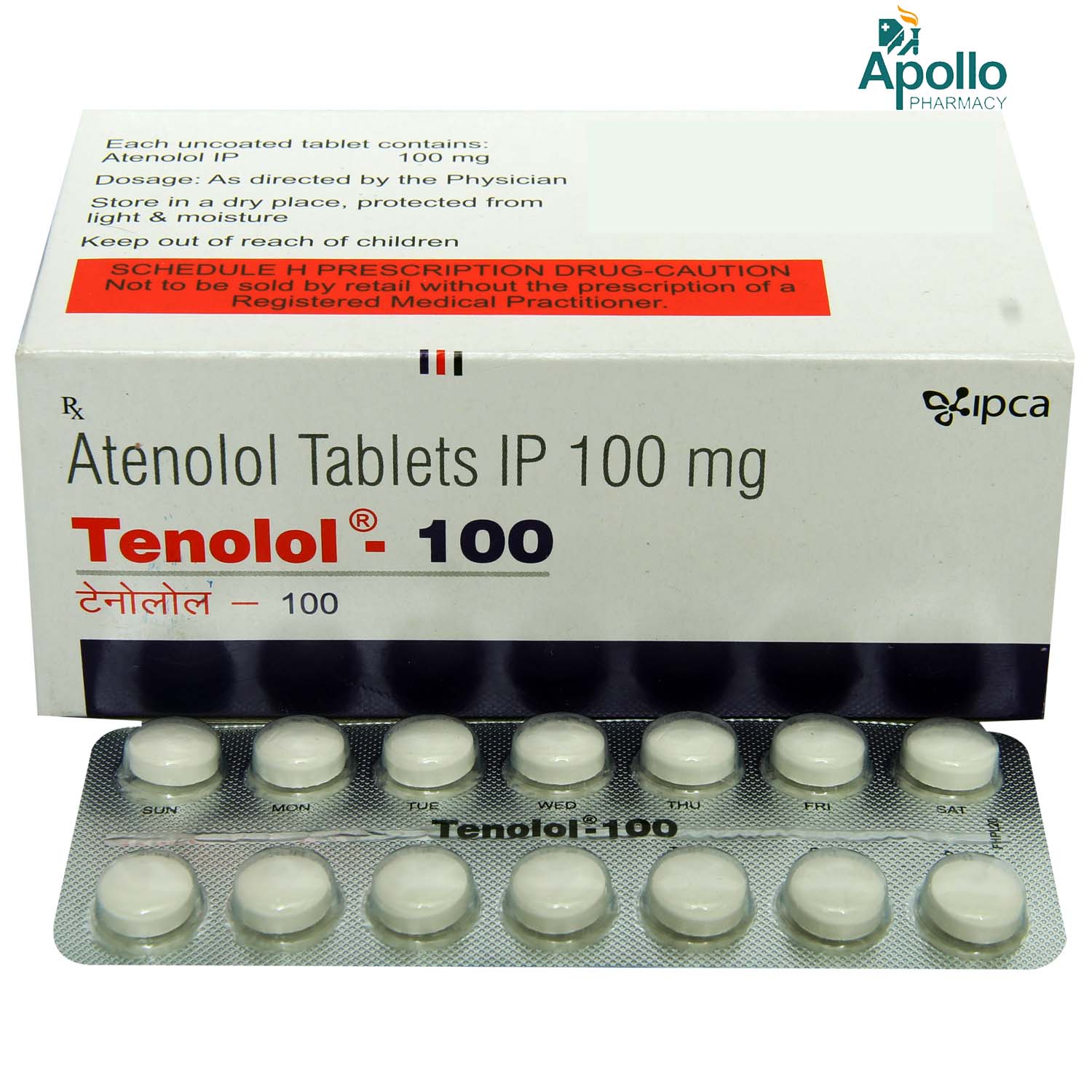 Tenolol-100 Tablet 14's, Pack of 14 TABLETS Tenolol-100 Tablet 14's, Pack of 14 TABLETS