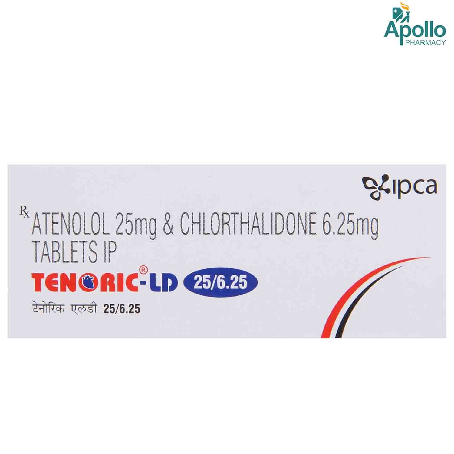 Tenoric LD 25/6.25 Tablet 10's, Pack of 10 TABLETS Tenoric LD 25/6.25 Tablet 10's, Pack of 10 TABLETS