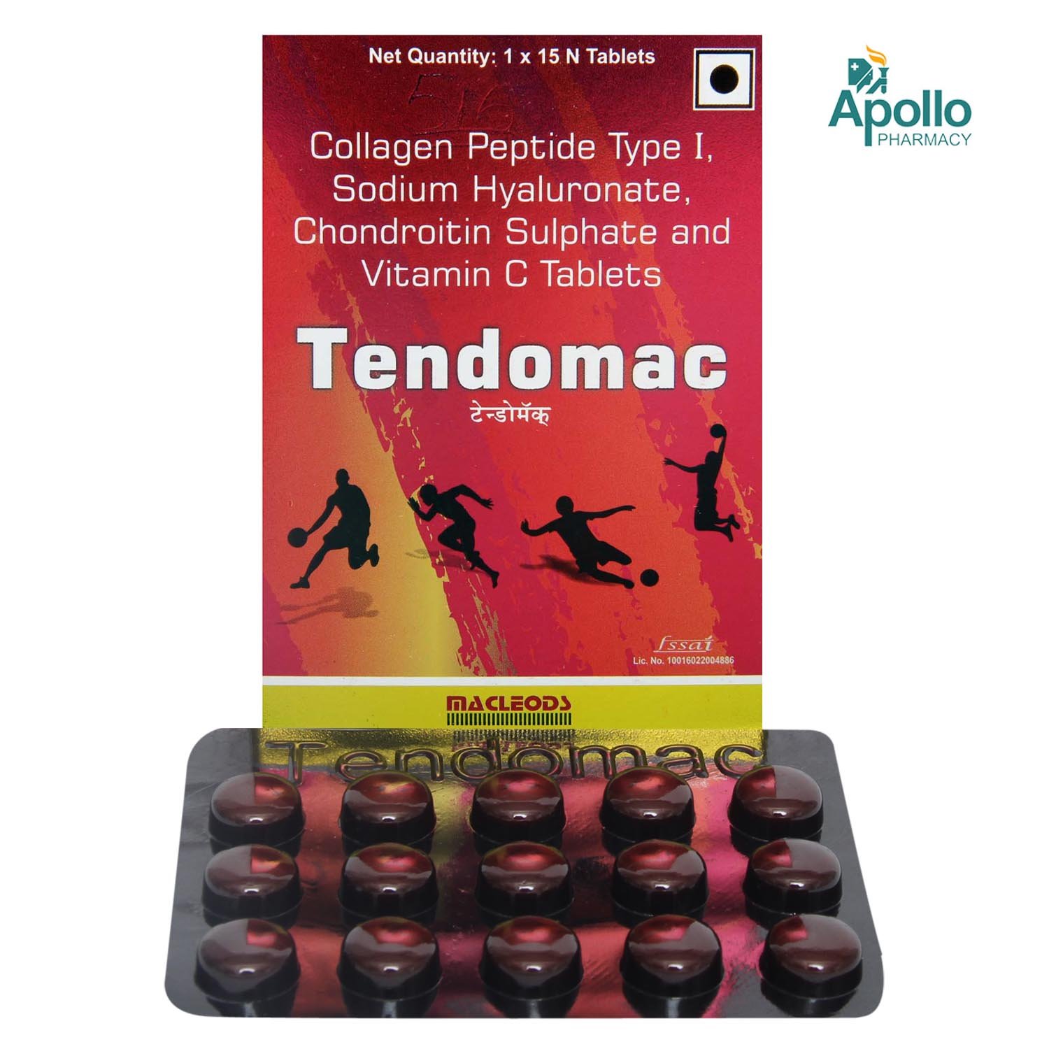 Tendomac Tablet 15's, Pack of 15 TABLETS Tendomac Tablet 15's, Pack of 15 TABLETS