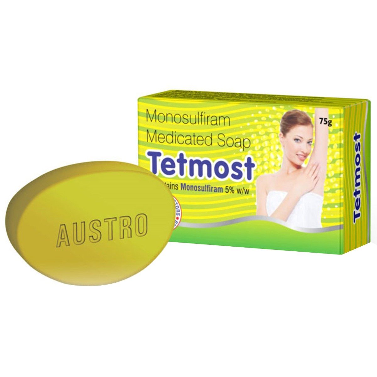 Tetmost Medicated Soap 75 gm | Monosulfirum | Medicate Soap | For Scabies, Pack of 1 Tetmost Medicated Soap 75 gm | Monosulfirum | Medicate Soap | For Scabies, Pack of 1