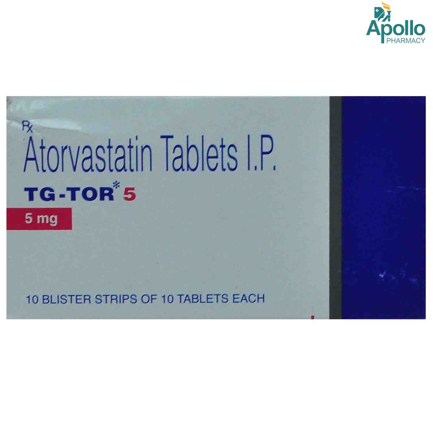 TGTOR 5MG TABLET, Pack of 10 TABLETS TGTOR 5MG TABLET, Pack of 10 TABLETS