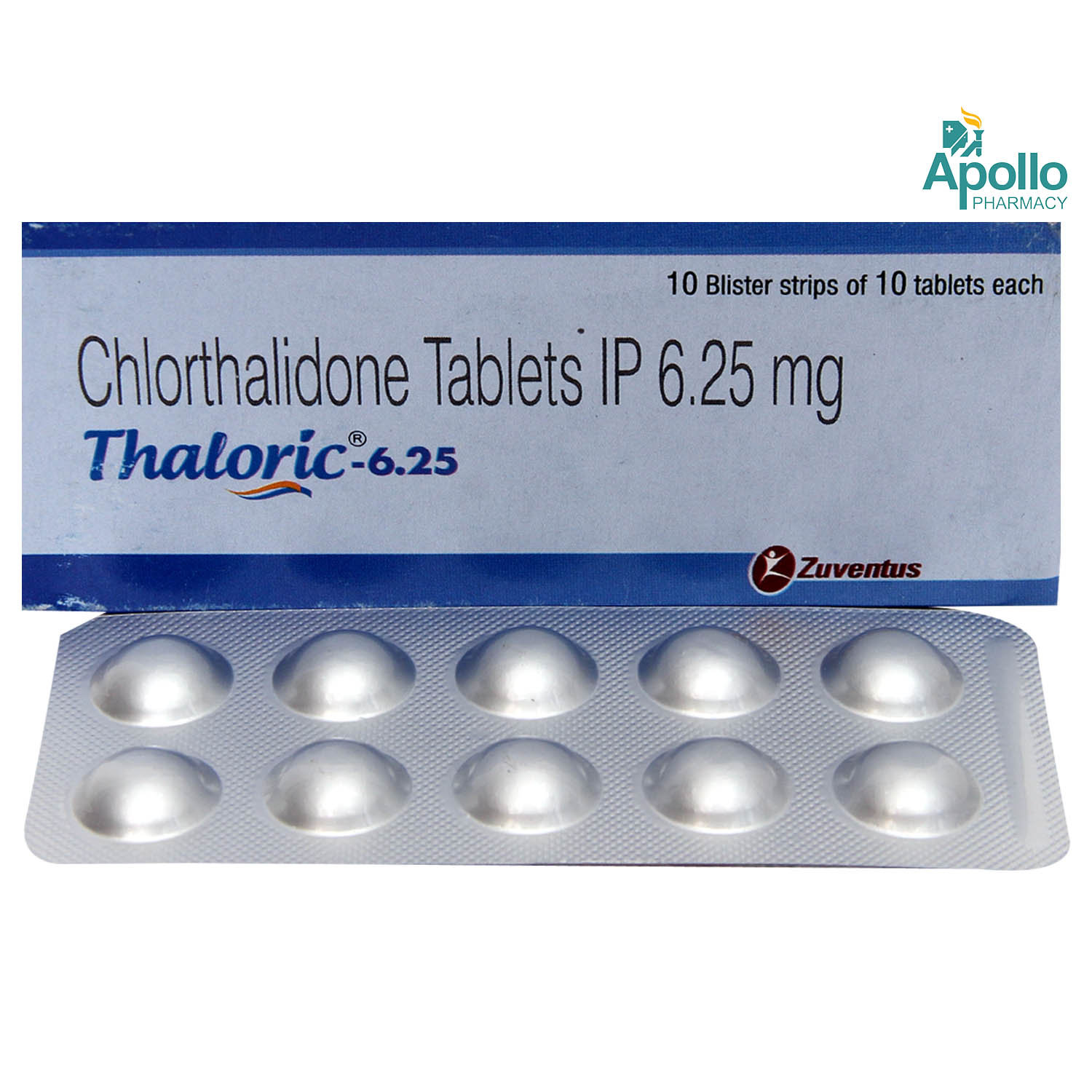THALORIC 6.25MG TABLET 10'S, Pack of 10 TABLETS THALORIC 6.25MG TABLET 10'S, Pack of 10 TABLETS