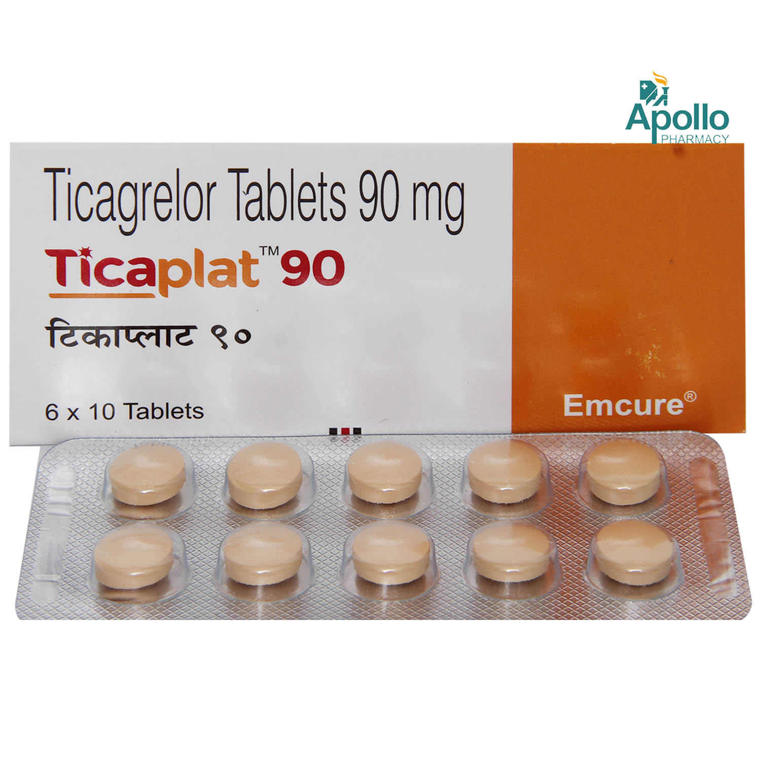 Ticaplat 90mg Tablet 10's, Pack of 10 TABLETS Ticaplat 90mg Tablet 10's, Pack of 10 TABLETS