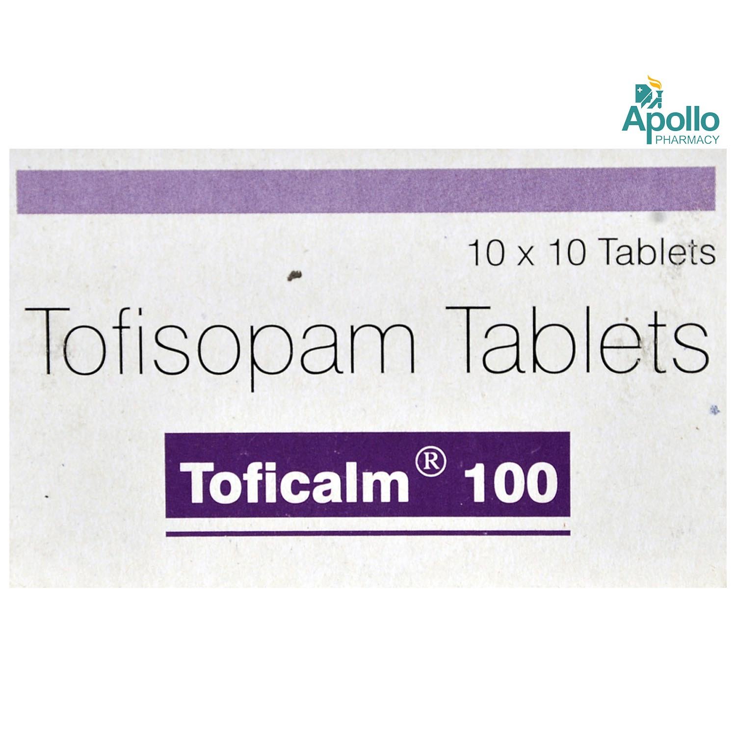 Toficalm 100 Tablet 10's, Pack of 10 TABLETS Toficalm 100 Tablet 10's, Pack of 10 TABLETS