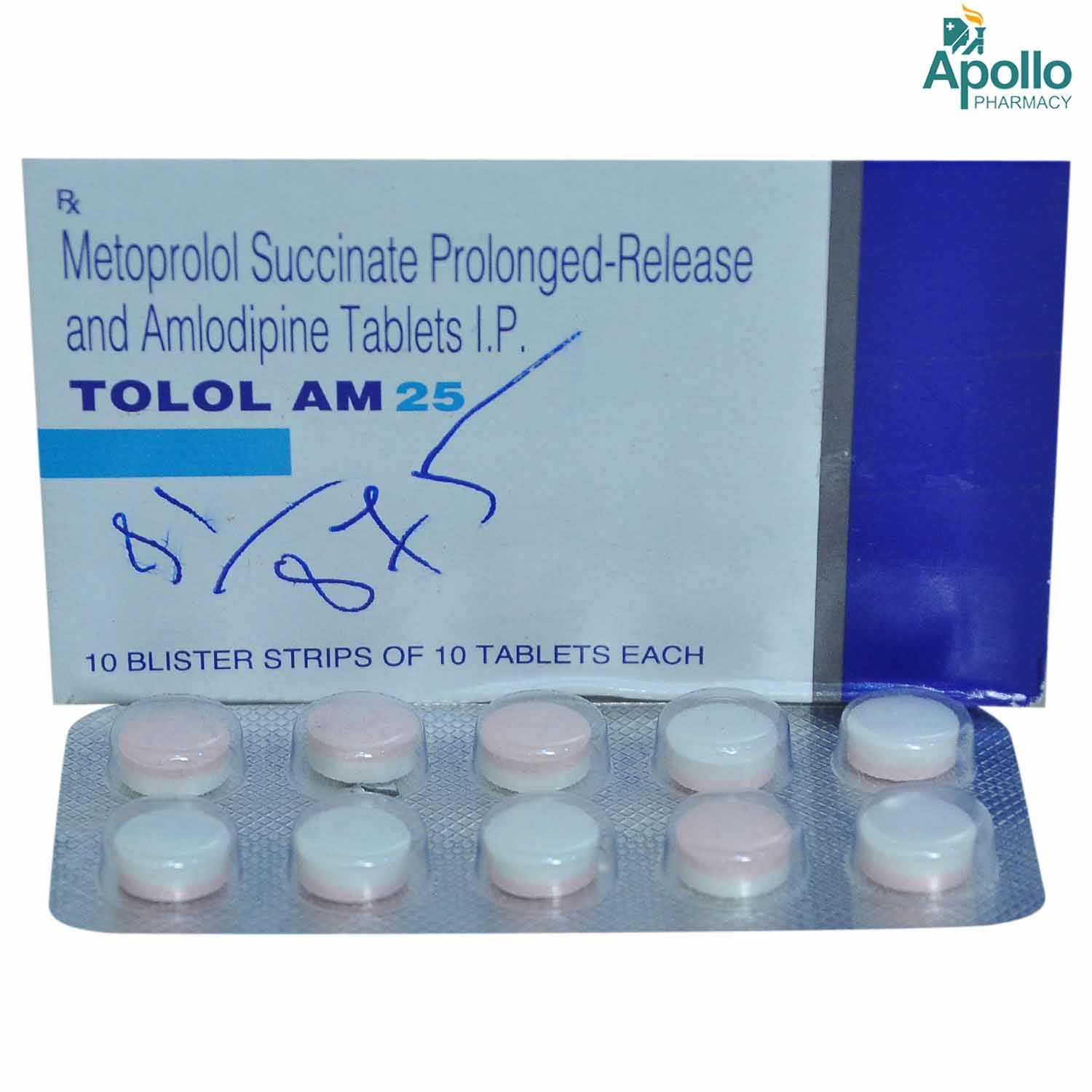 Tolol AM 25 Tablet 10's, Pack of 10 TABLETS Tolol AM 25 Tablet 10's, Pack of 10 TABLETS