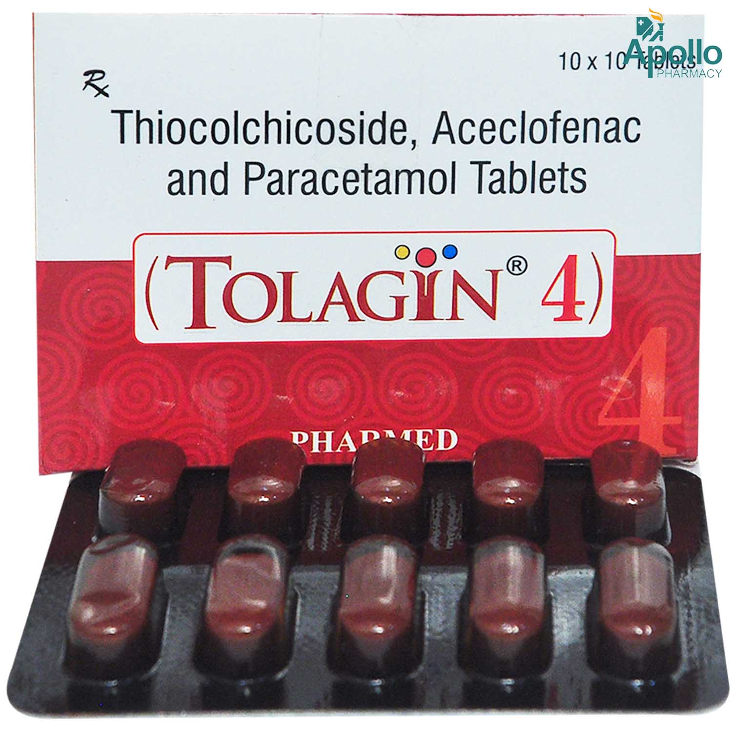 Tolagin 4 Tablet 10's, Pack of 10 Tolagin 4 Tablet 10's, Pack of 10