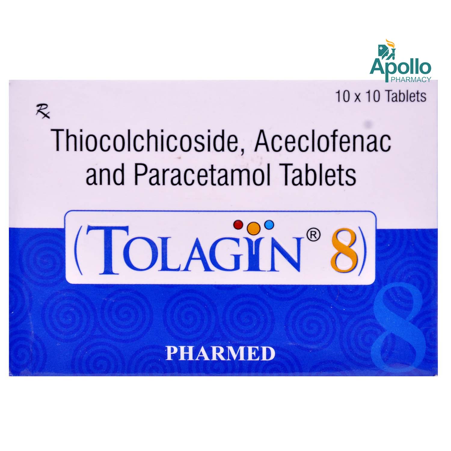 Tolagin 8 Tablet 10's, Pack of 10 Tolagin 8 Tablet 10's, Pack of 10