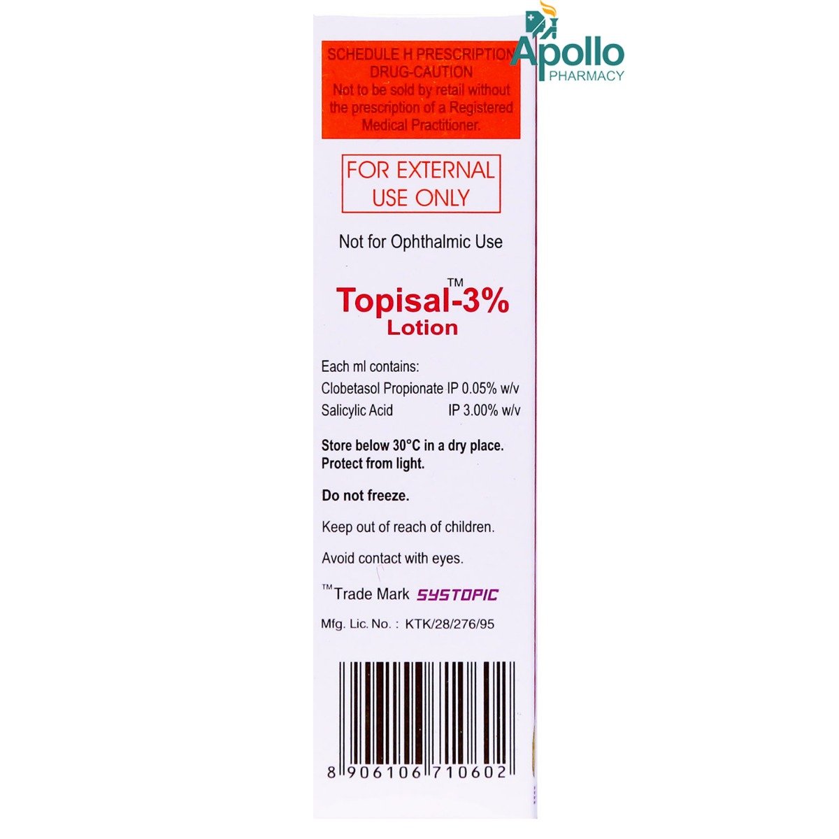 Topisal-3% Lotion 30 ml, Pack of 1 LOTION Topisal-3% Lotion 30 ml, Pack of 1 LOTION