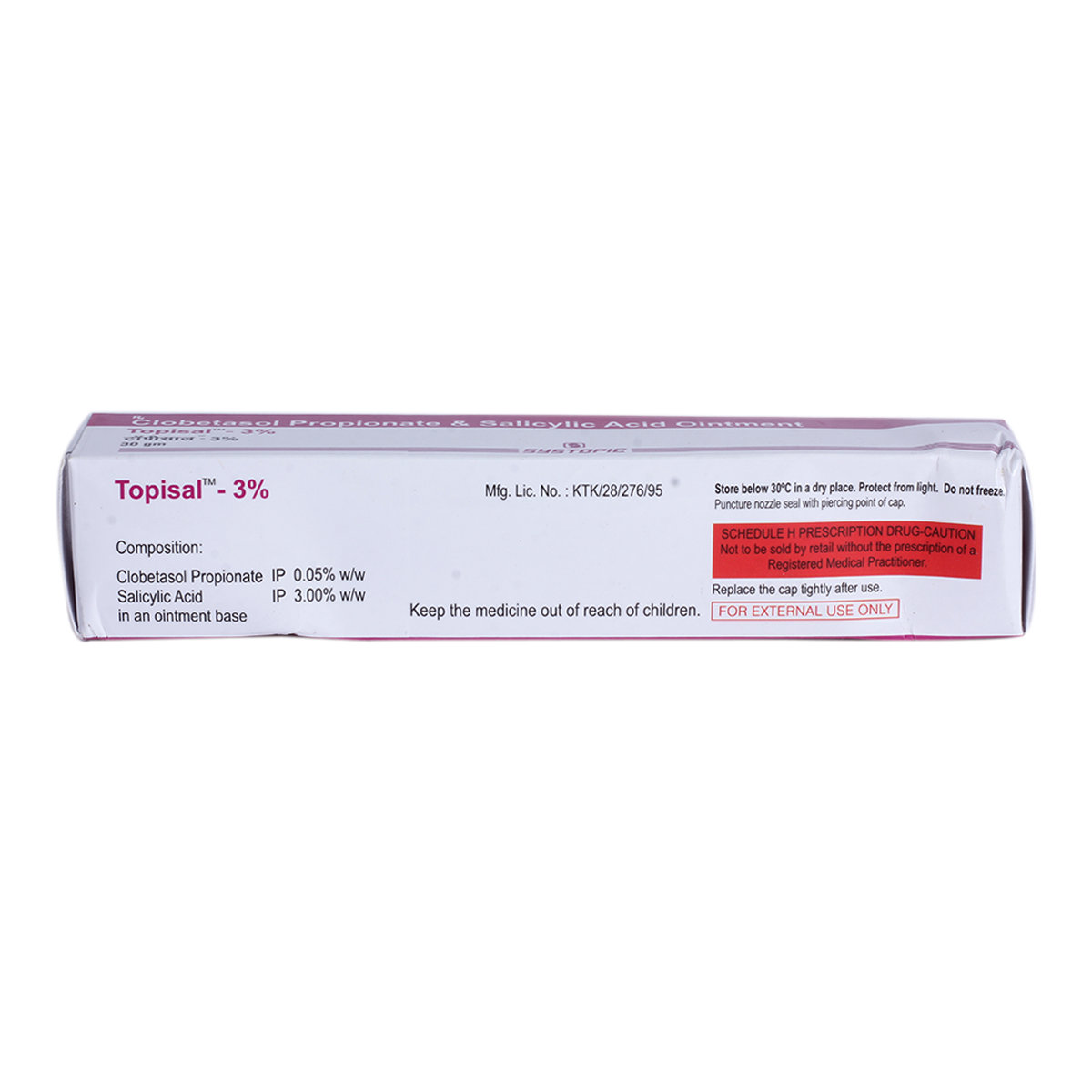 Topisal-3% Ointment 30 gm, Pack of 1 OINTMENT Topisal-3% Ointment 30 gm, Pack of 1 OINTMENT