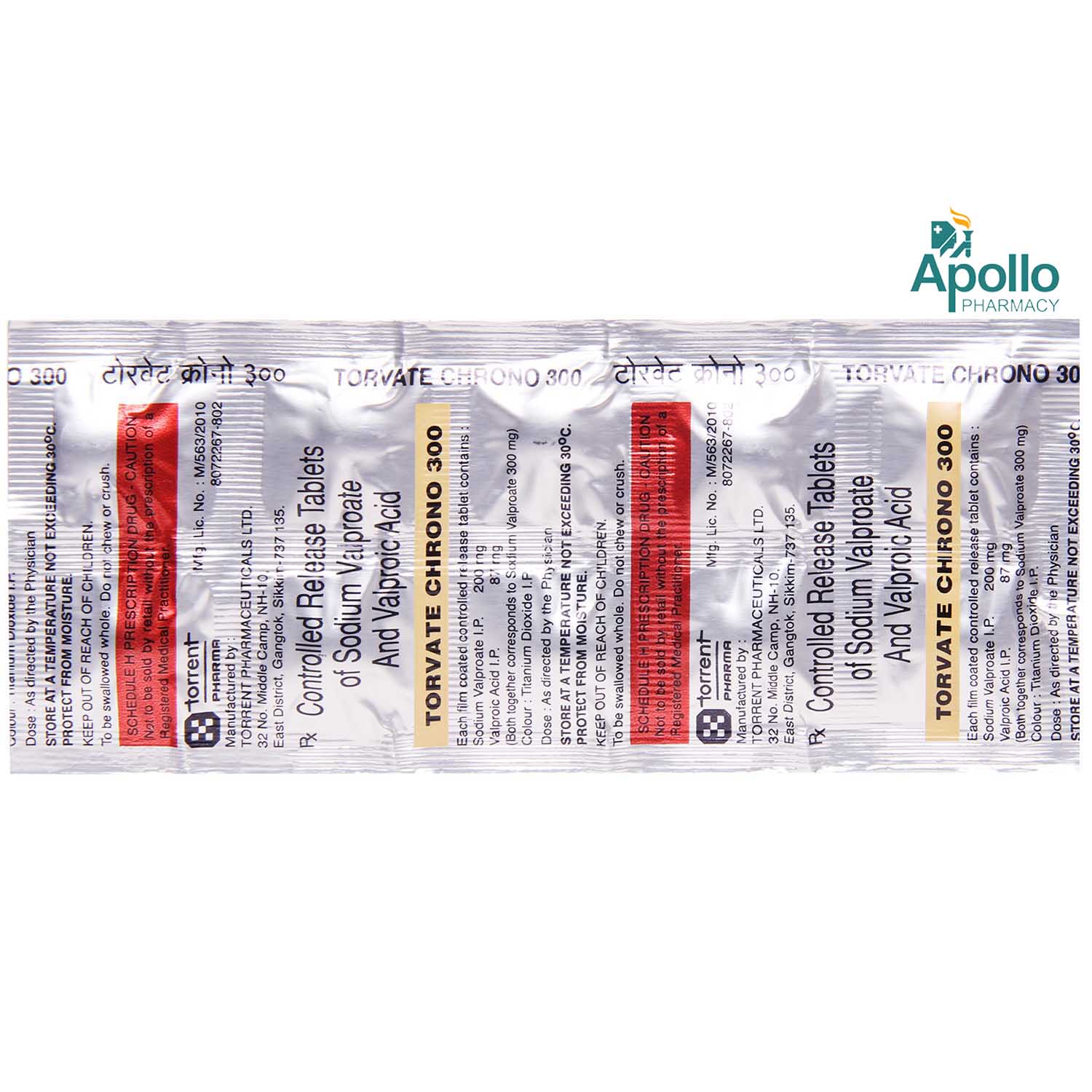 Torvate Chrono 300 Tablet 10's, Pack of 10 TABLETS Torvate Chrono 300 Tablet 10's, Pack of 10 TABLETS