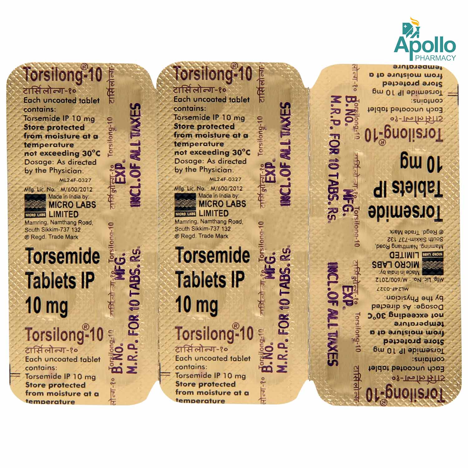 Torsilong-10 Tablet 10's, Pack of 10 TabletS Torsilong-10 Tablet 10's, Pack of 10 TabletS