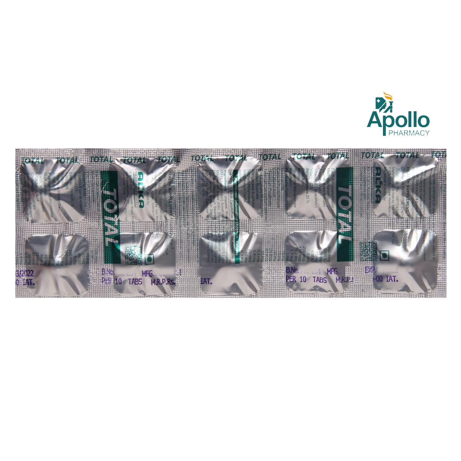 Total Tablet 10's, Pack of 10 Total Tablet 10's, Pack of 10