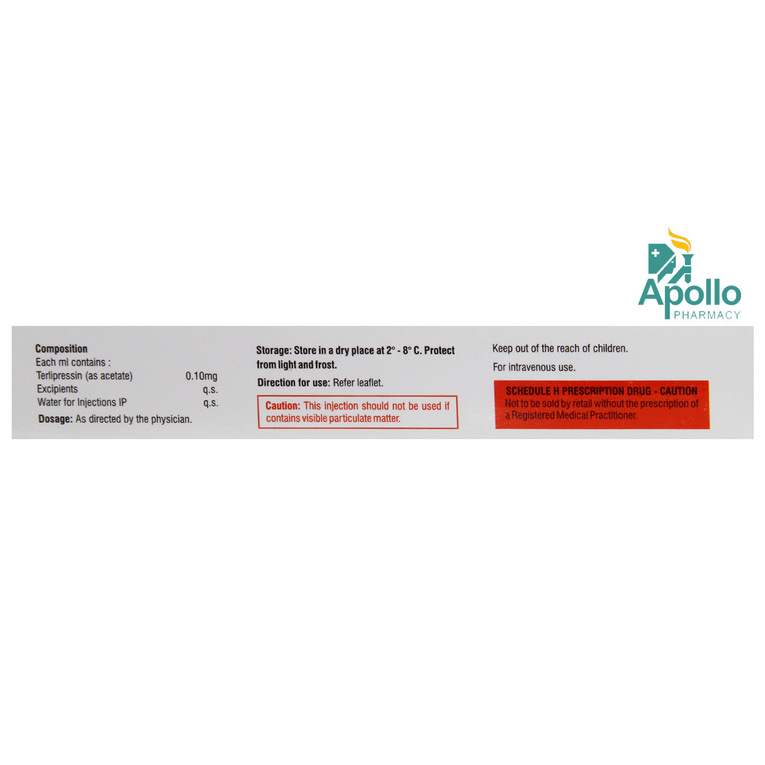 TPRESSIN 1.0MG INJECTION 10ML, Pack of 1 INJECTION TPRESSIN 1.0MG INJECTION 10ML, Pack of 1 INJECTION