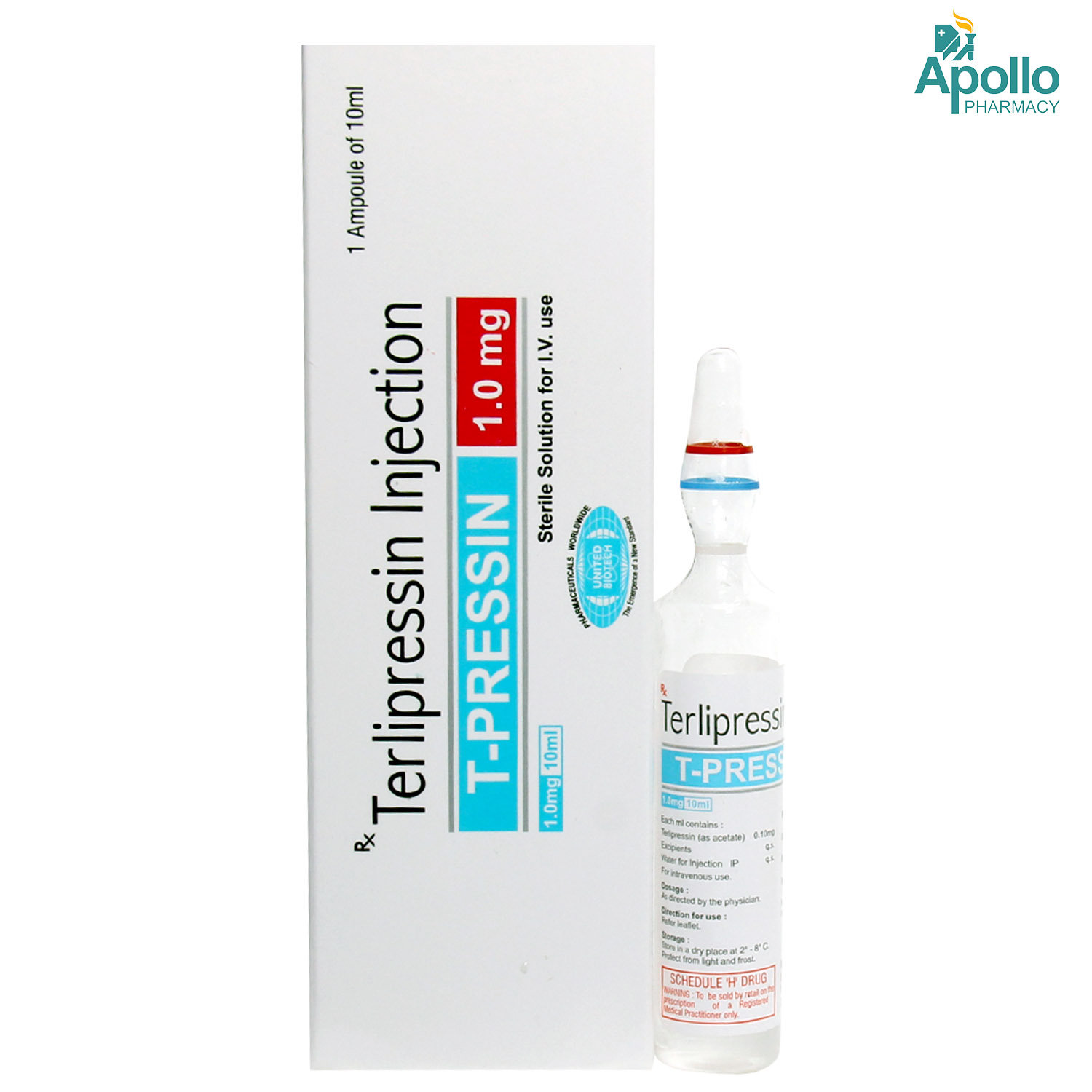 TPRESSIN 1.0MG INJECTION 10ML, Pack of 1 INJECTION TPRESSIN 1.0MG INJECTION 10ML, Pack of 1 INJECTION