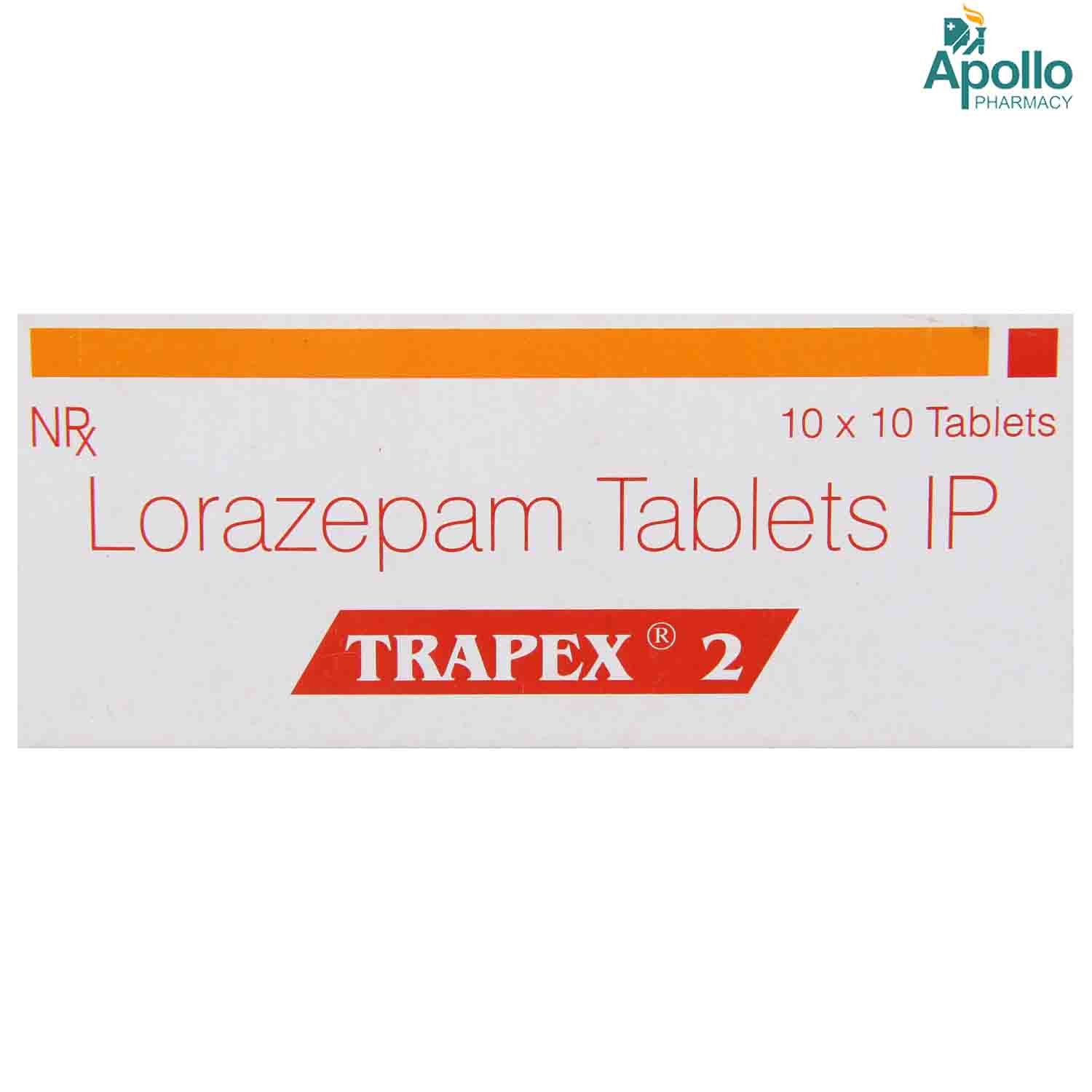 Trapex 2 Tablet 10's, Pack of 10 TABLETS Trapex 2 Tablet 10's, Pack of 10 TABLETS