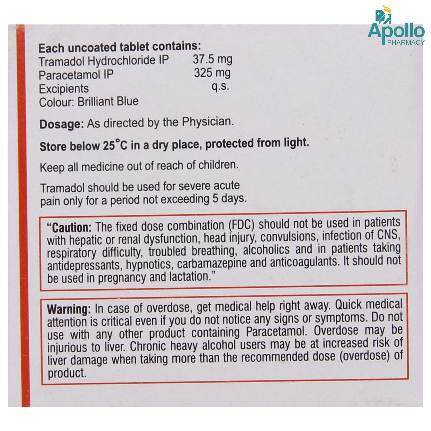 TRAZODAC P TABLET 10`S, Pack of 10 TRAZODAC P TABLET 10`S, Pack of 10