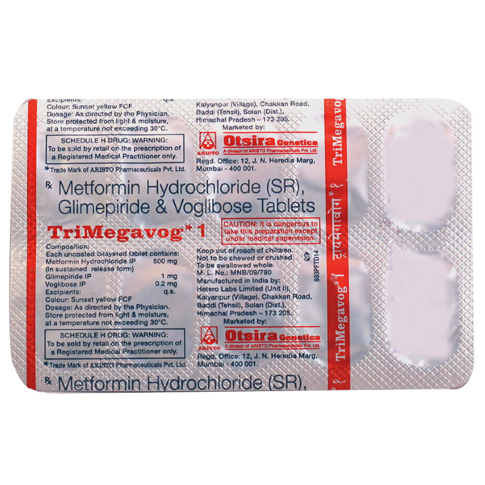 Trimegavog 1 Tablet 10's, Pack of 10 TABLET SRS Trimegavog 1 Tablet 10's, Pack of 10 TABLET SRS