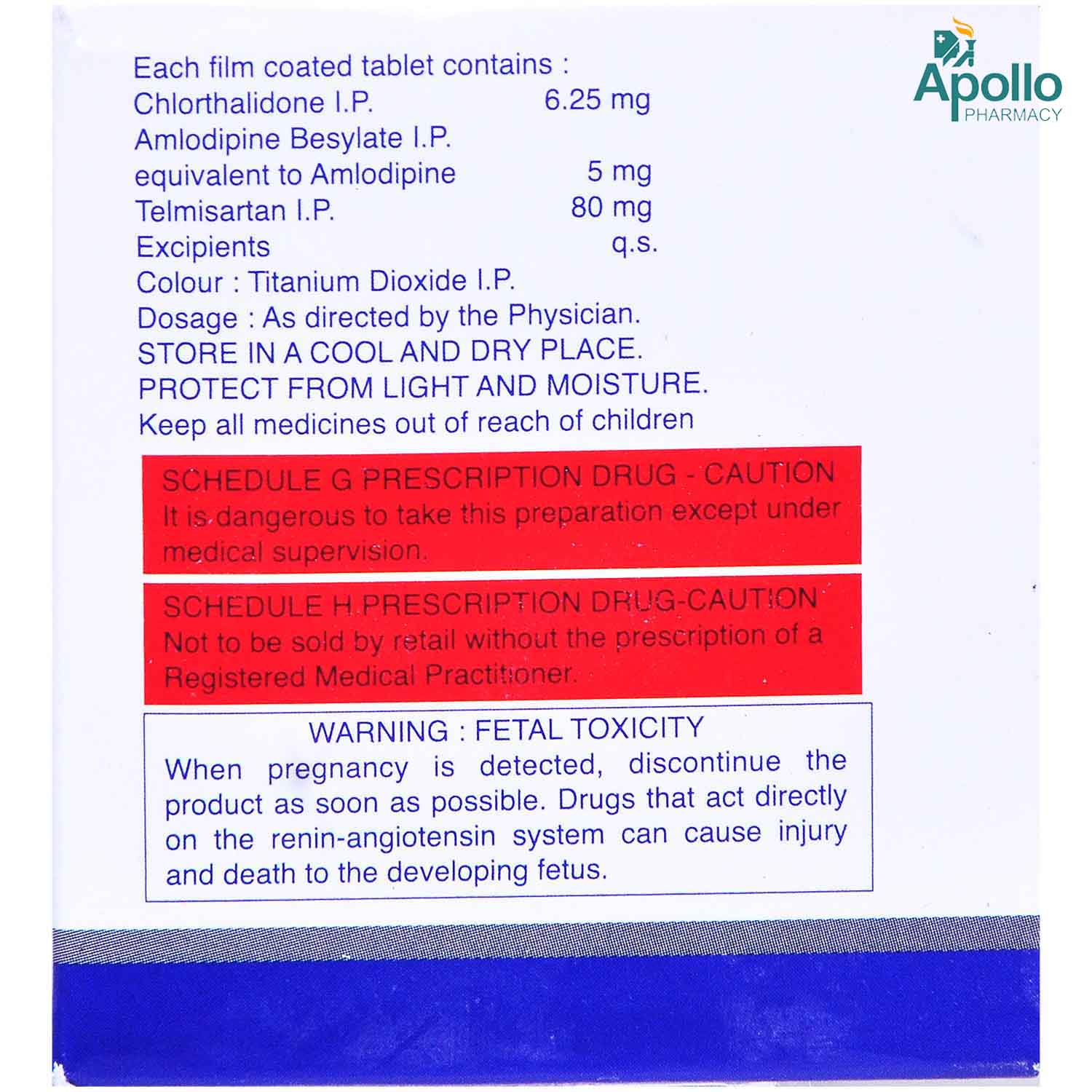 Tritelsar 80 Tablet 10's, Pack of 10 Tritelsar 80 Tablet 10's, Pack of 10