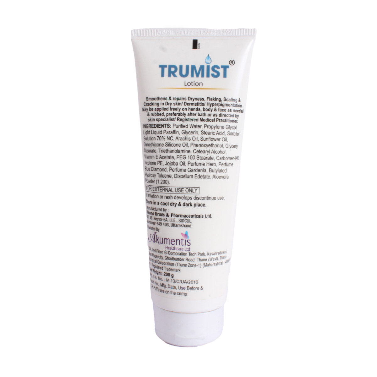 Trumist Moisturizing Lotion 200 gm, Pack of 1 Trumist Moisturizing Lotion 200 gm, Pack of 1