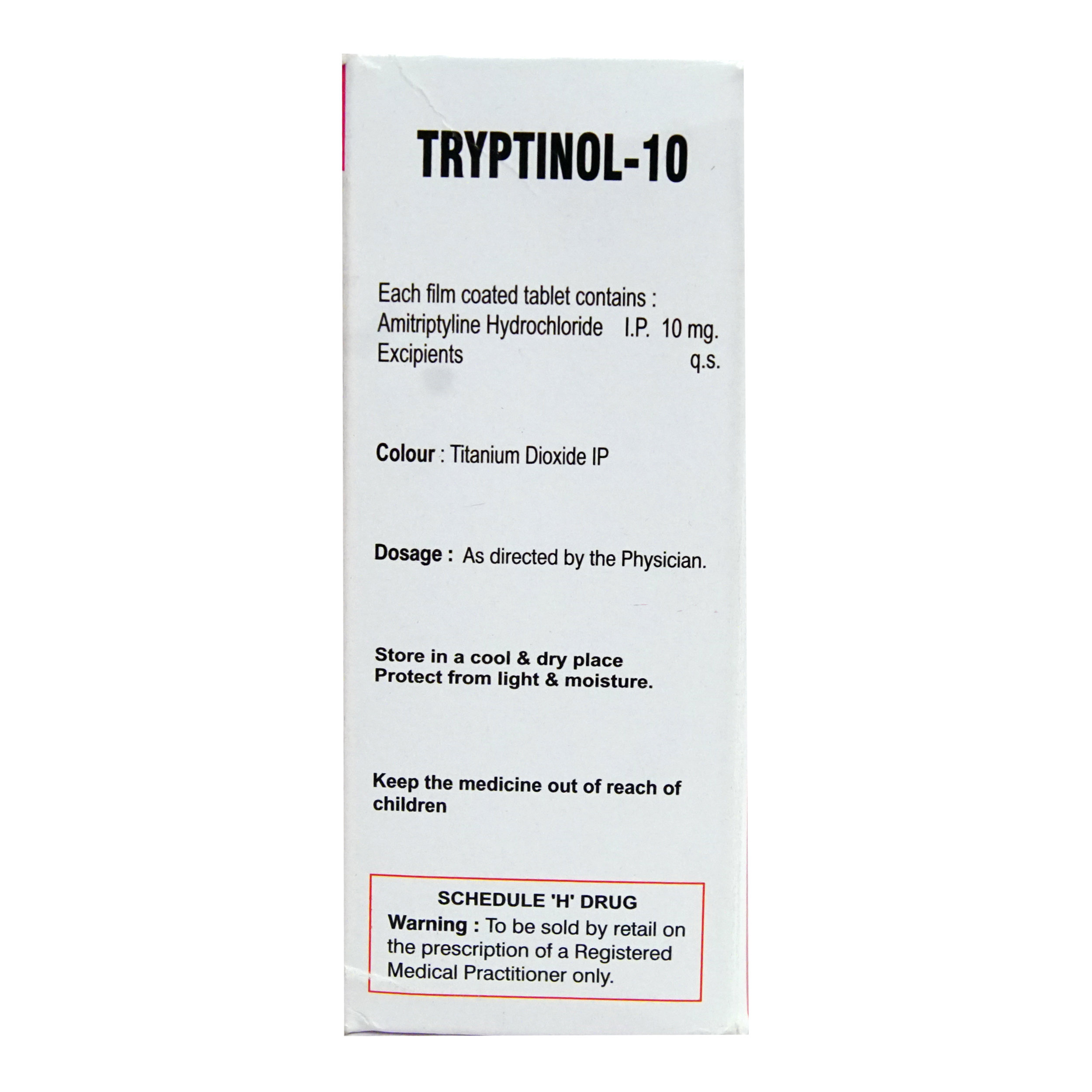 Tryptinol 10 mg Tablet 10's, Pack of 10 TabletS Tryptinol 10 mg Tablet 10's, Pack of 10 TabletS