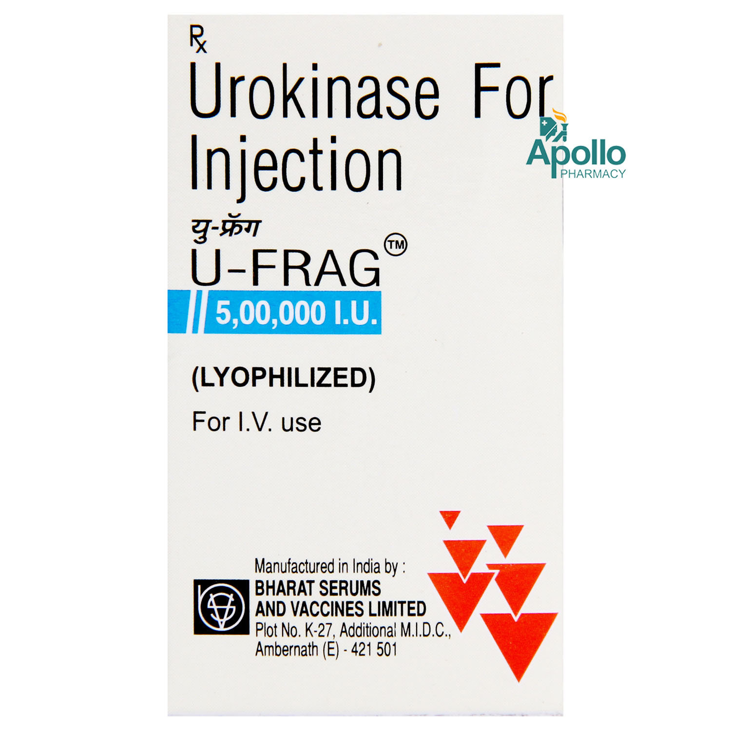 U-Frag 500000IU Injection 1's, Pack of 1 INJECTION U-Frag 500000IU Injection 1's, Pack of 1 INJECTION