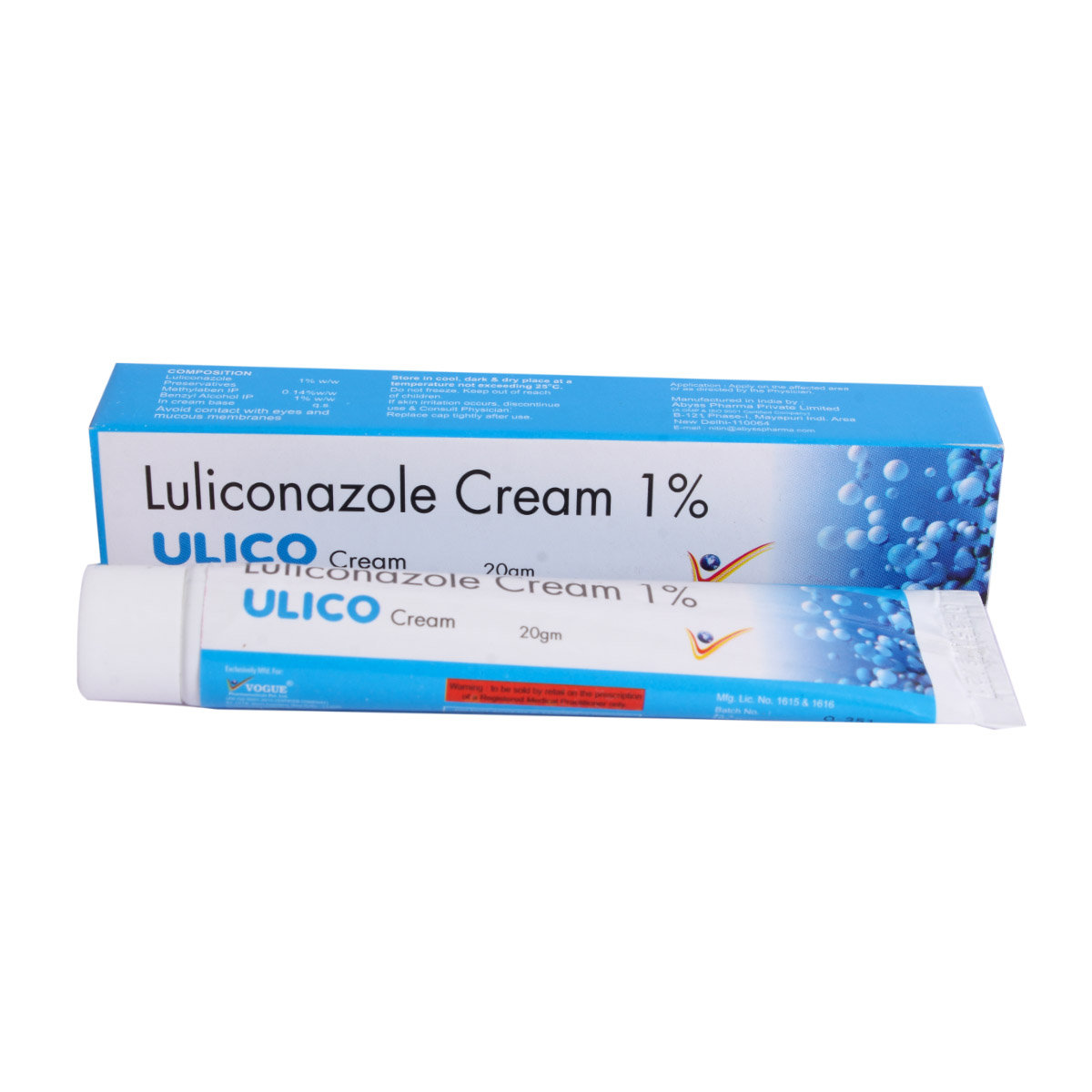 Ulico 1% Cream 20gm, Pack of 1 CREAM Ulico 1% Cream 20gm, Pack of 1 CREAM