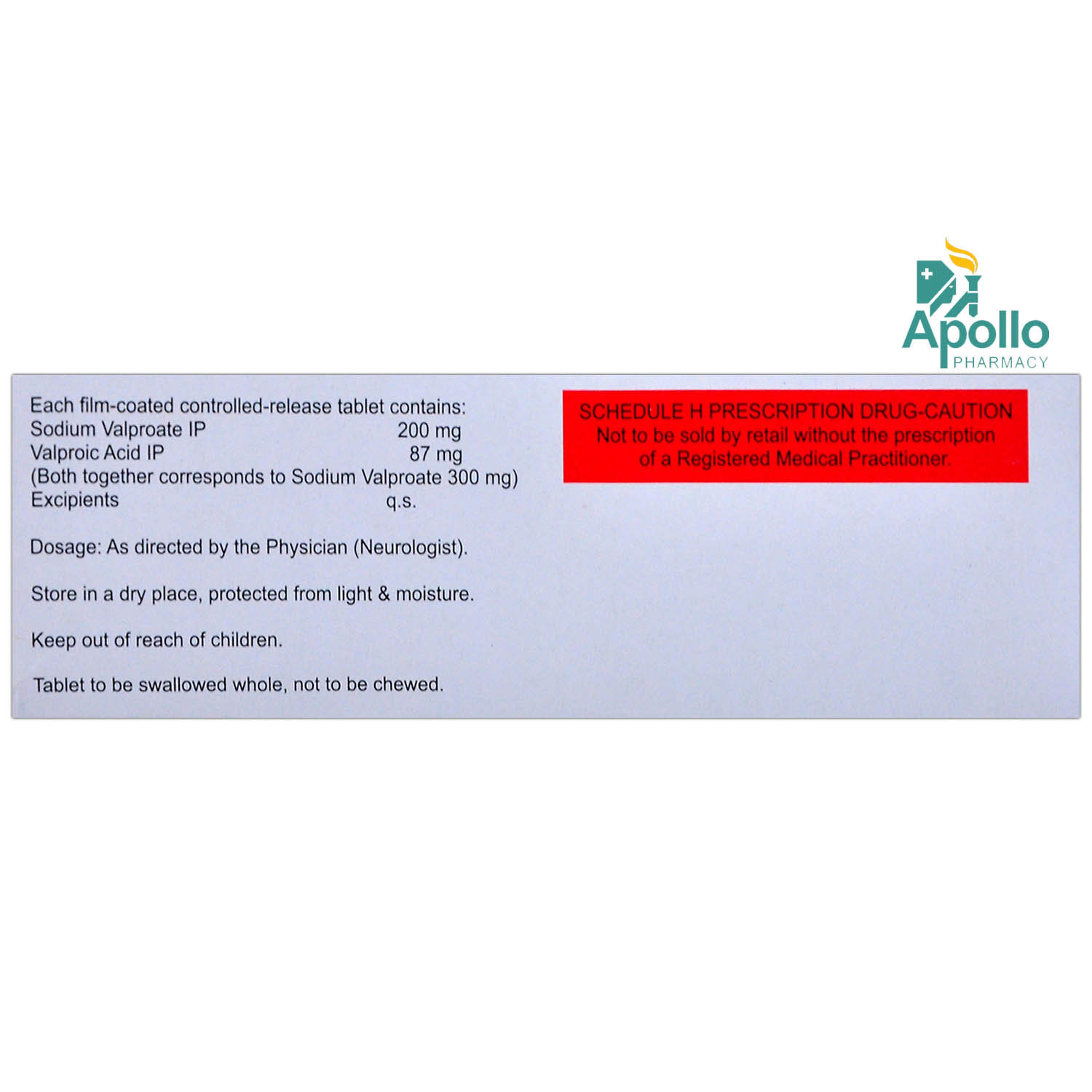 Valrate CR 300 Tablet 10's, Pack of 10 TABLETS Valrate CR 300 Tablet 10's, Pack of 10 TABLETS