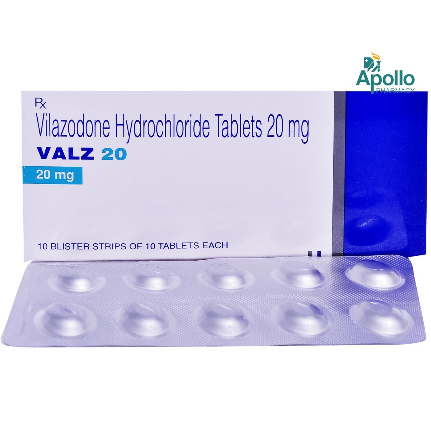 VALZ 20MG TABLET, Pack of 10 TABLETS VALZ 20MG TABLET, Pack of 10 TABLETS