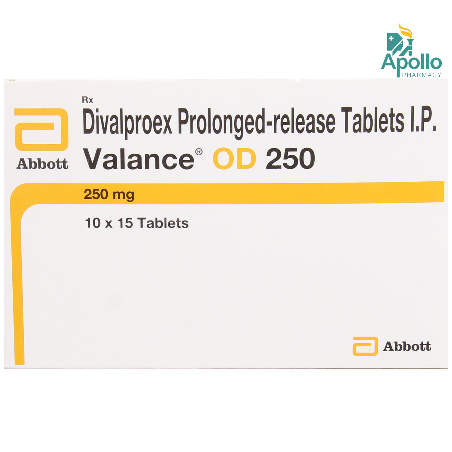 Valance OD 250 mg Tablet 15's, Pack of 15 TABLETS Valance OD 250 mg Tablet 15's, Pack of 15 TABLETS