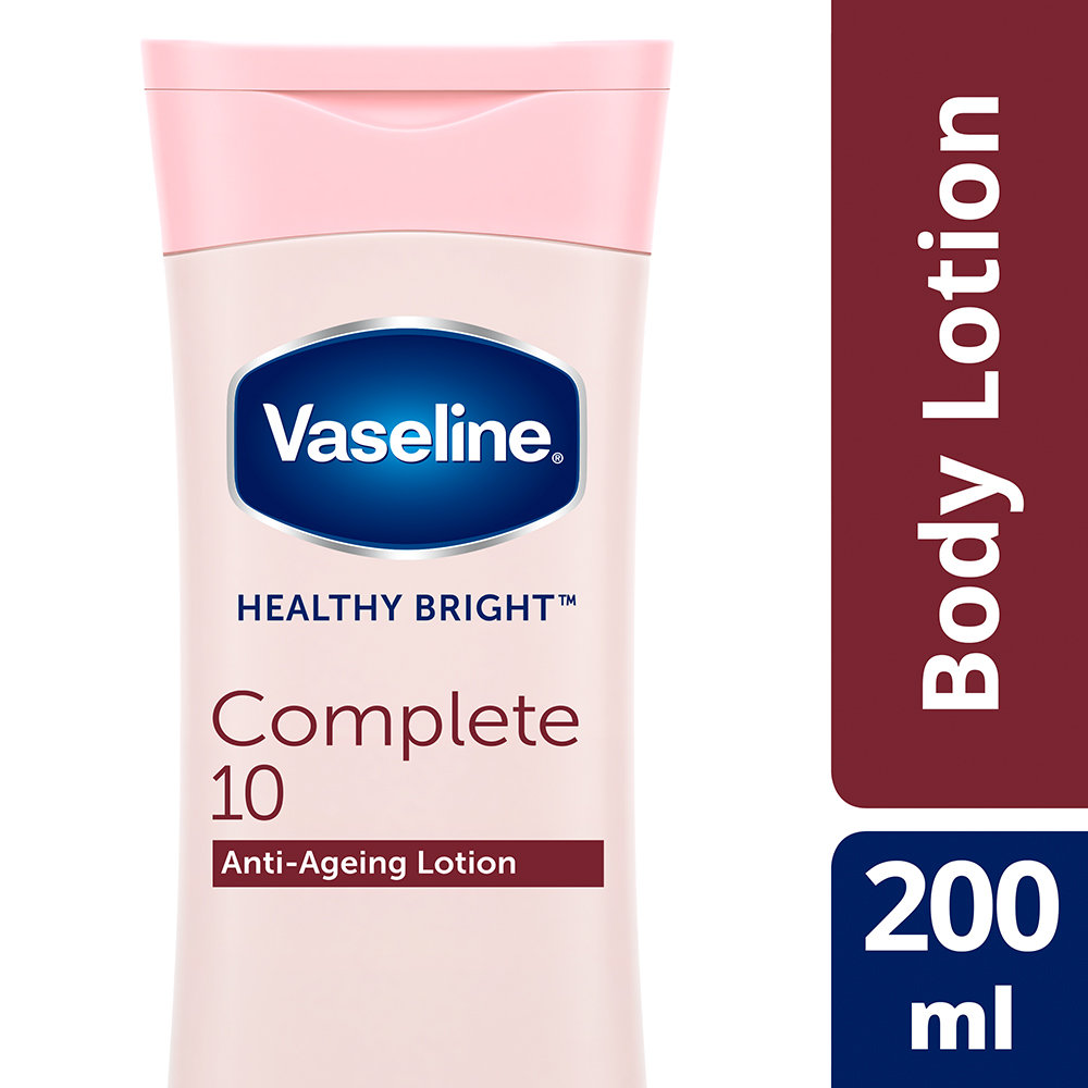 Vaseline Healthy Bright Complete10 Anti-Ageing Lotion, 200 ml, Pack of 1 Vaseline Healthy Bright Complete10 Anti-Ageing Lotion, 200 ml, Pack of 1