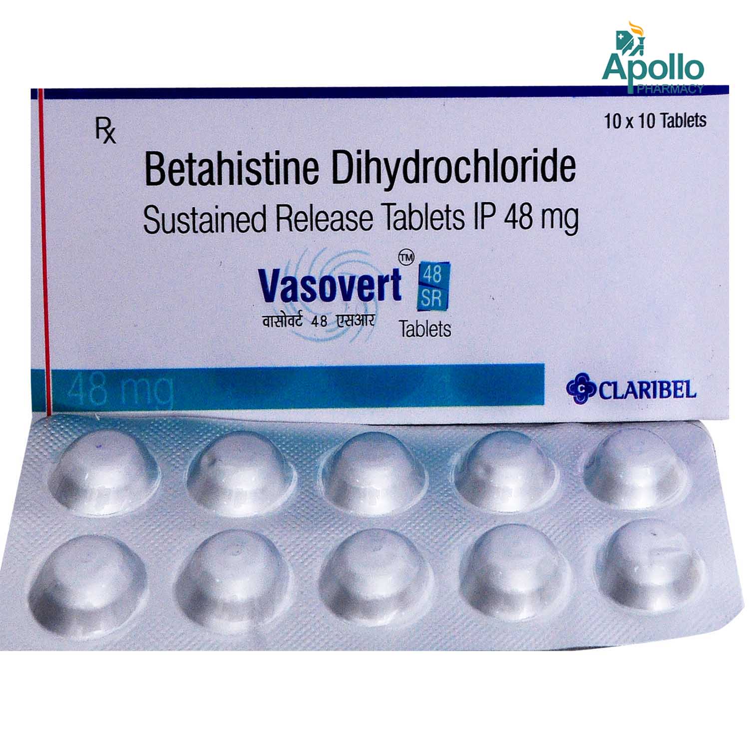Vasovert 48 SR Tablet 10's, Pack of 10 TABLETS Vasovert 48 SR Tablet 10's, Pack of 10 TABLETS