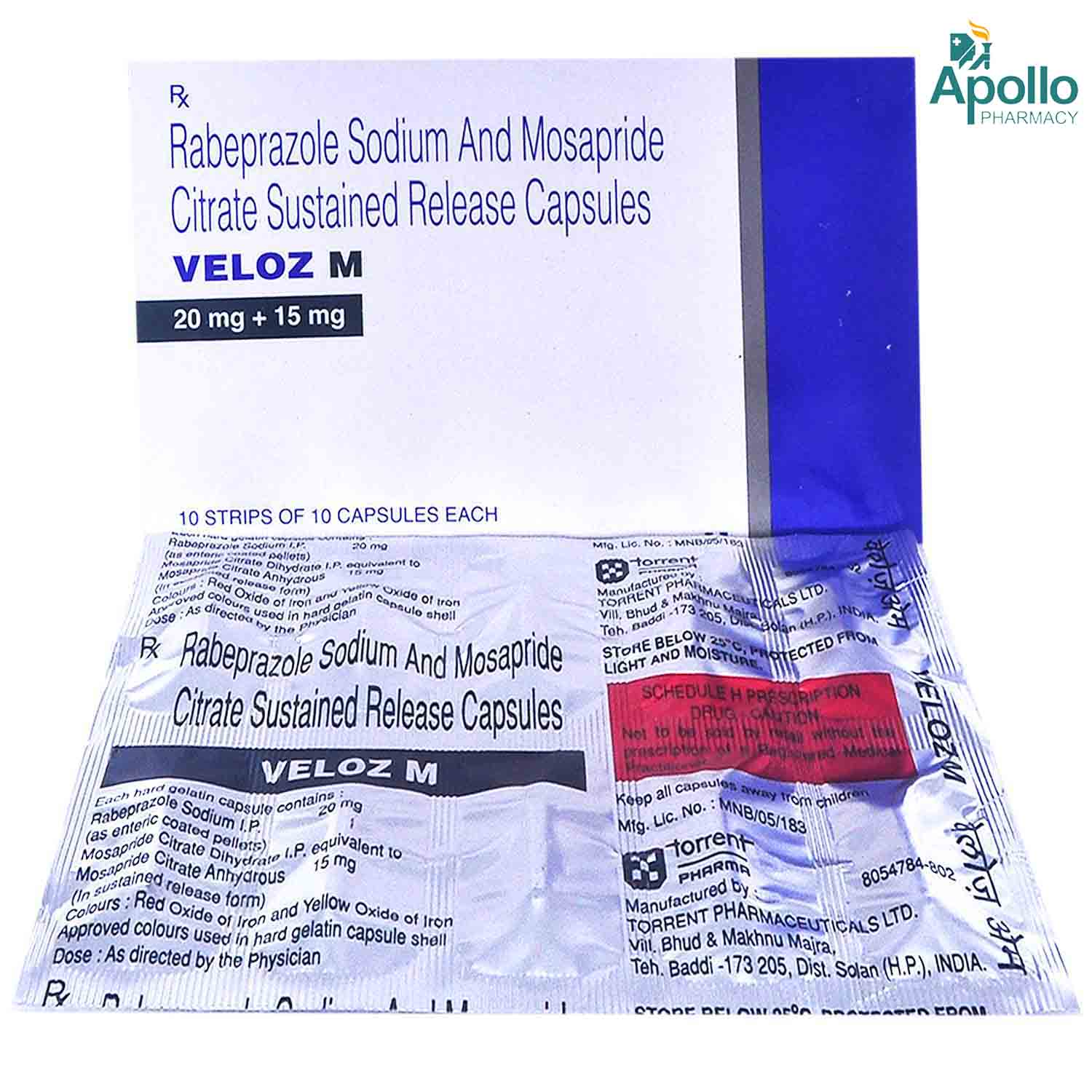 VELOZ M CAPSULE, Pack of 10 VELOZ M CAPSULE, Pack of 10