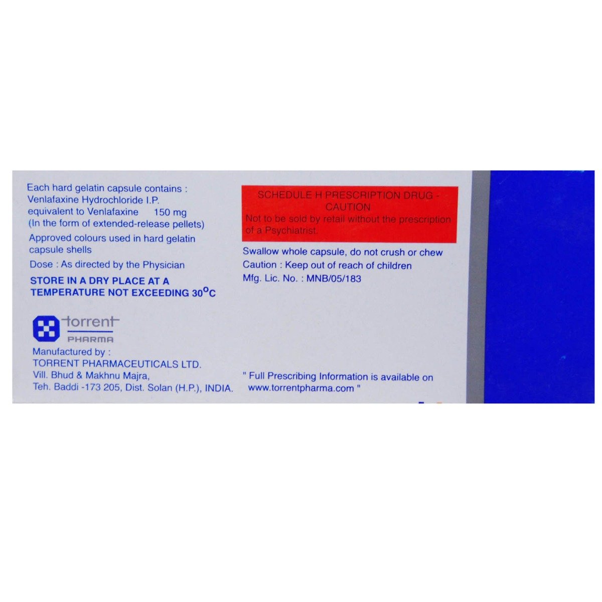 Venlift OD 150 Capsule 10's, Pack of 10 CapsuleS Venlift OD 150 Capsule 10's, Pack of 10 CapsuleS