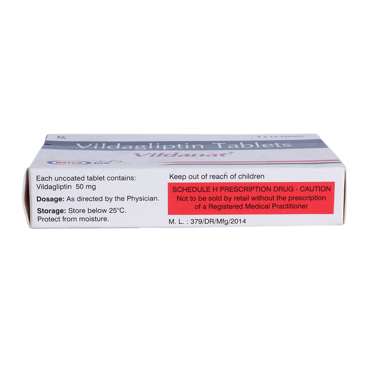 Vildanat Tablet 14's, Pack of 14 TabletS Vildanat Tablet 14's, Pack of 14 TabletS