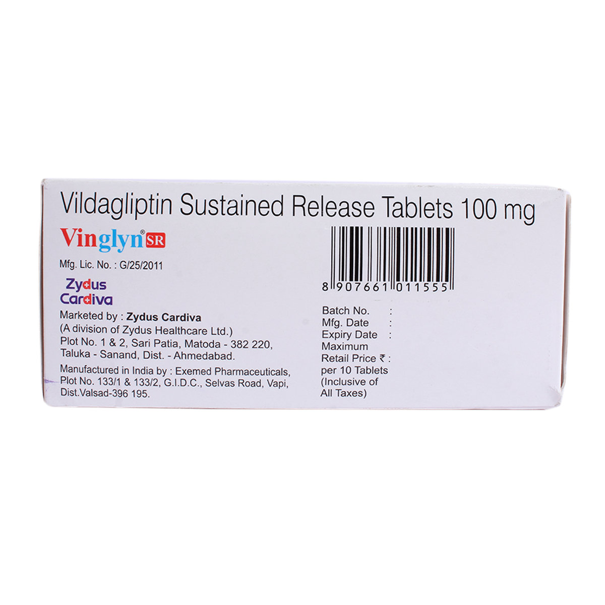 Vinglyn SR 100 Tablet 10's, Pack of 10 TabletS Vinglyn SR 100 Tablet 10's, Pack of 10 TabletS