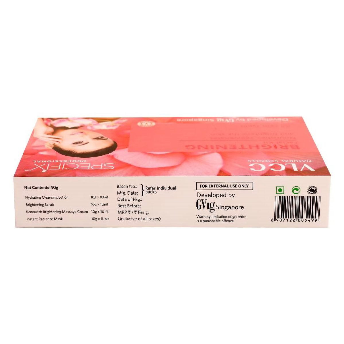 VLCC Skin Brightening Facial Kit 40 gm | Nourishes, Rejuvenates & Brightens The Skin | For All Skin Type, Pack of 1 VLCC Skin Brightening Facial Kit 40 gm | Nourishes, Rejuvenates & Brightens The Skin | For All Skin Type, Pack of 1