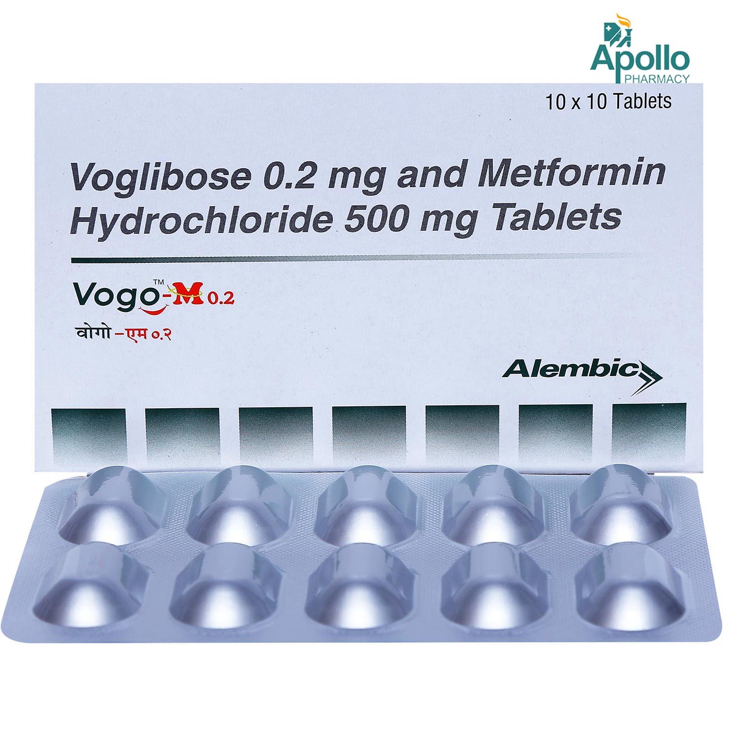 Vogo-M 0.2 Tablet 10's, Pack of 10 Vogo-M 0.2 Tablet 10's, Pack of 10