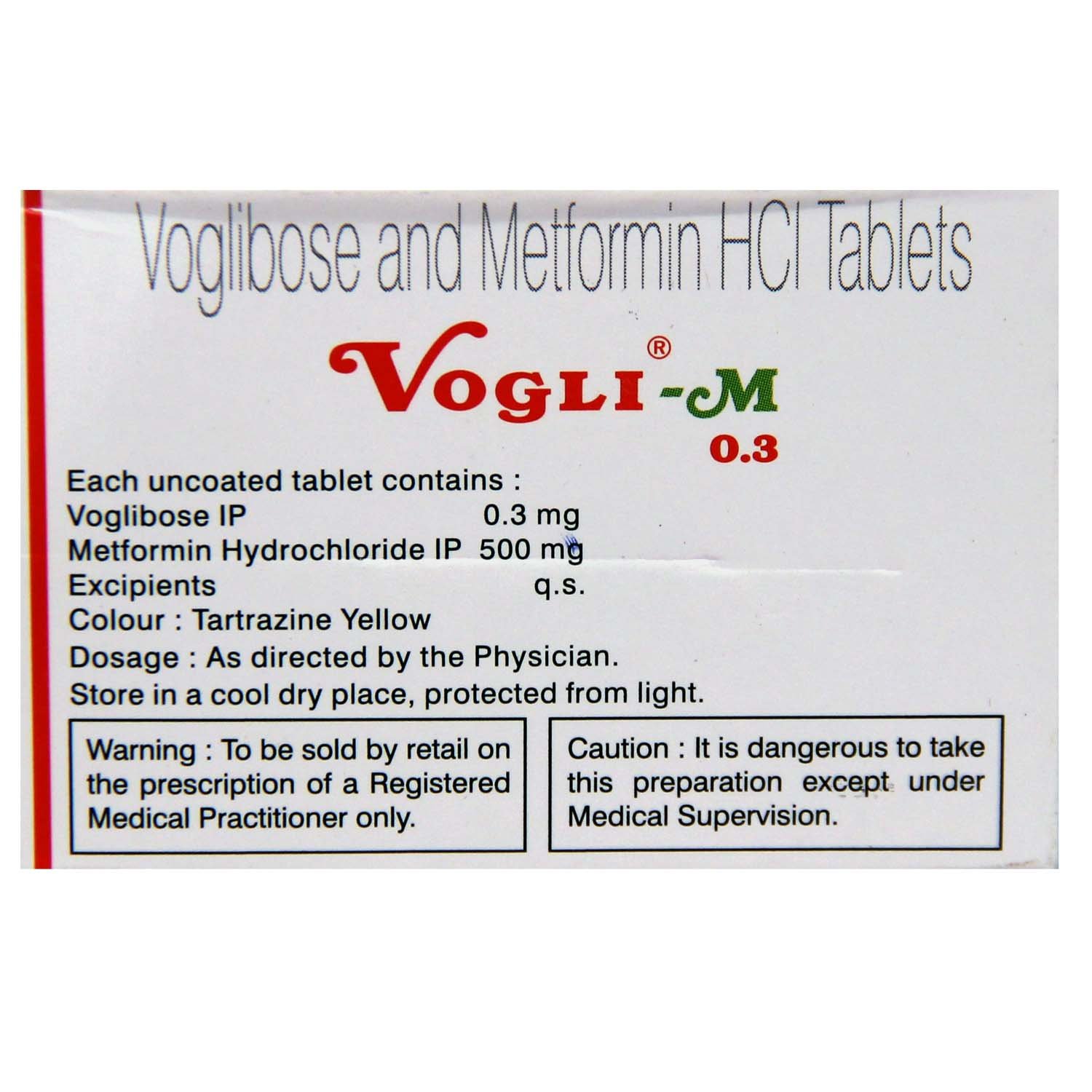 Vogli-M 0.3 Tablet 10's, Pack of 10 Vogli-M 0.3 Tablet 10's, Pack of 10