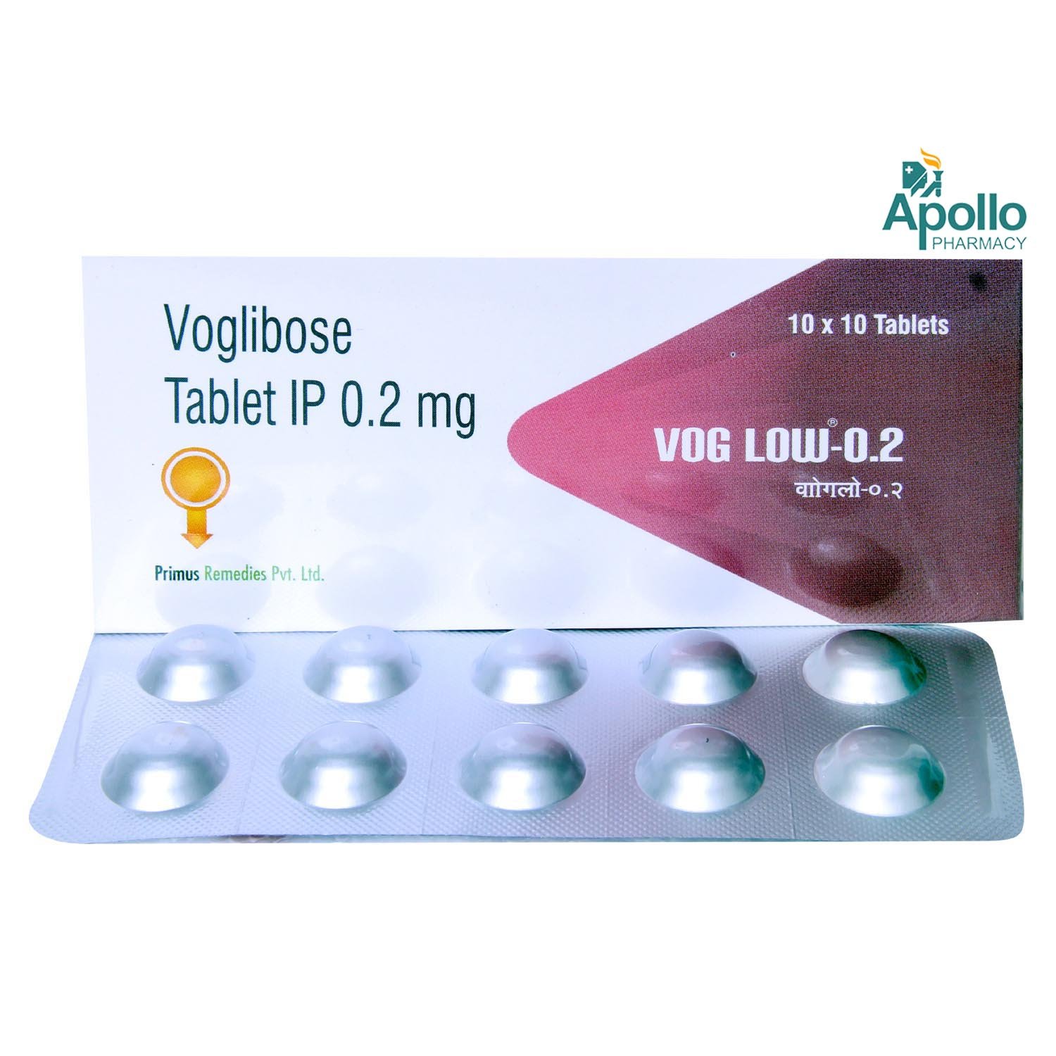 Vog Low-0.2 Tablet 10's, Pack of 10 TabletS Vog Low-0.2 Tablet 10's, Pack of 10 TabletS