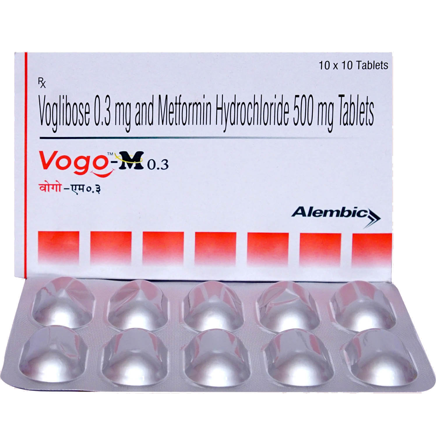 Vogo-M 0.3 Tablet 10's, Pack of 10 Vogo-M 0.3 Tablet 10's, Pack of 10