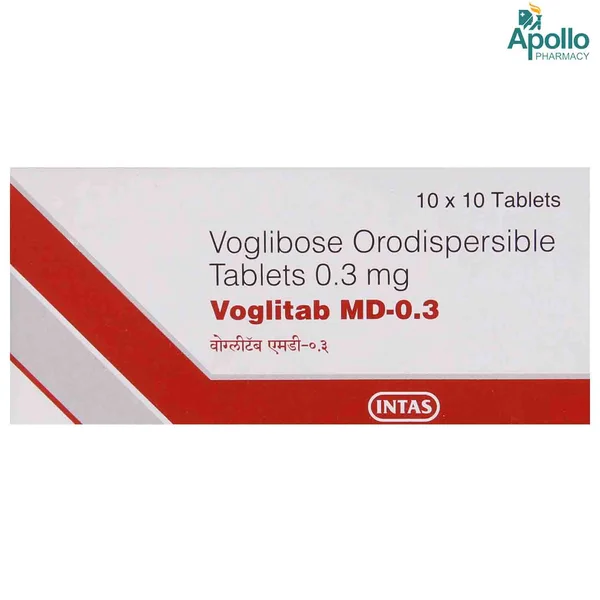 Voglitab MD 0.3 Tablet 10's, Pack of 10 TABLETS
