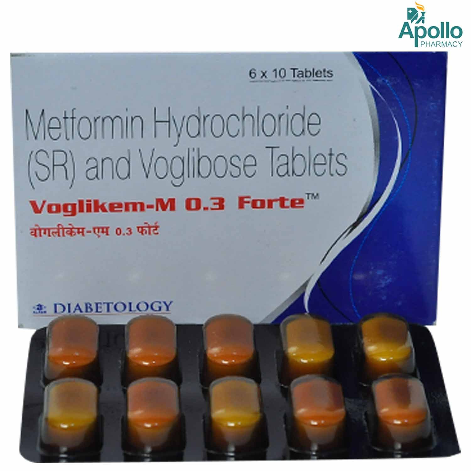 VOGLIKEM M 0.3 FORTE TABLET 10'S, Pack of 10 TABLETS VOGLIKEM M 0.3 FORTE TABLET 10'S, Pack of 10 TABLETS