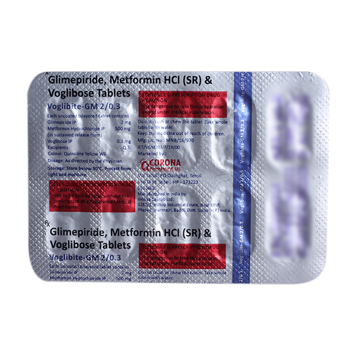 Voglibite-Gm 2/0.3mg Tablet 10's, Pack of 10 TabletS Voglibite-Gm 2/0.3mg Tablet 10's, Pack of 10 TabletS