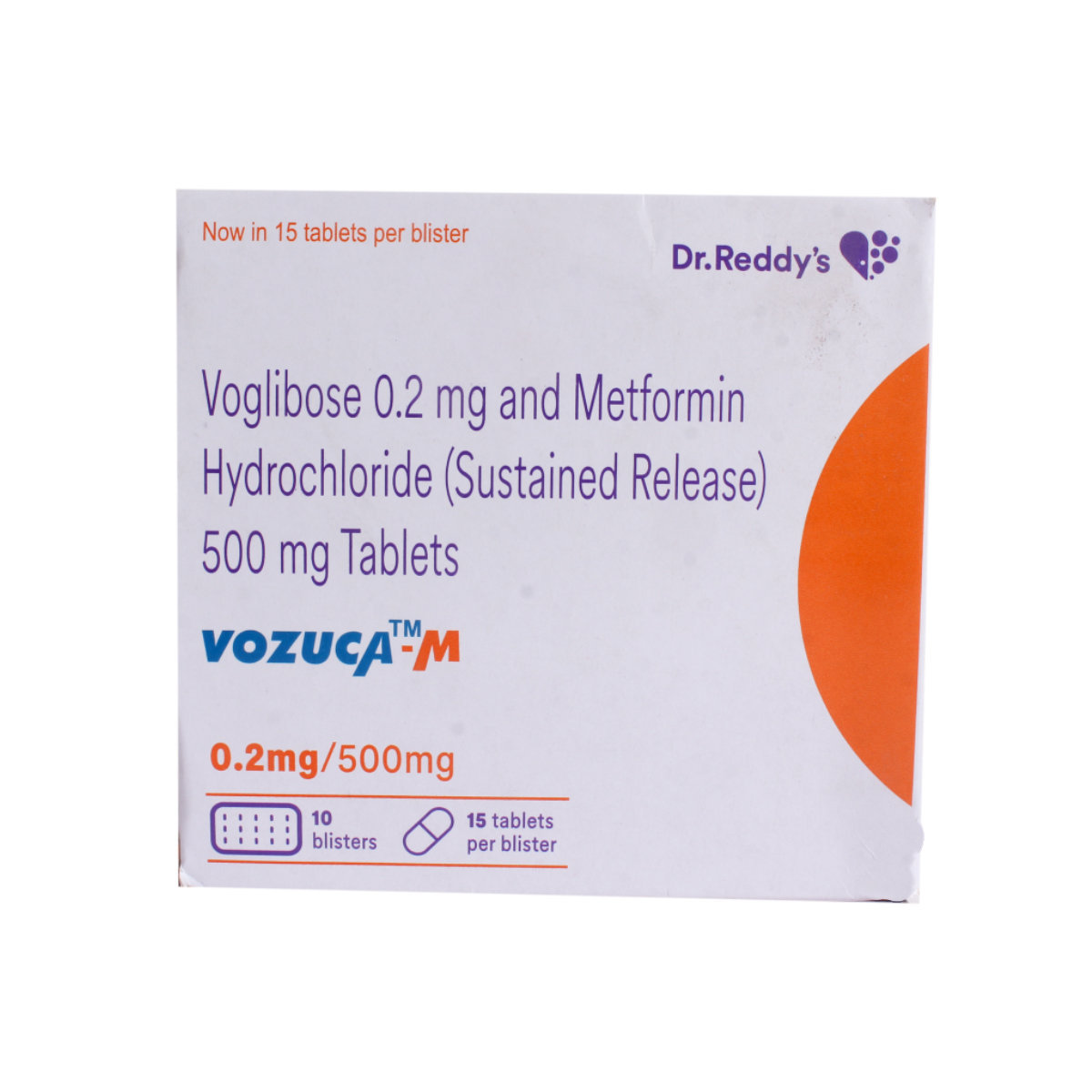 Vozuca-M 0.2 mg/500 mg Tablet 15's, Pack of 15 TABLETS Vozuca-M 0.2 mg/500 mg Tablet 15's, Pack of 15 TABLETS