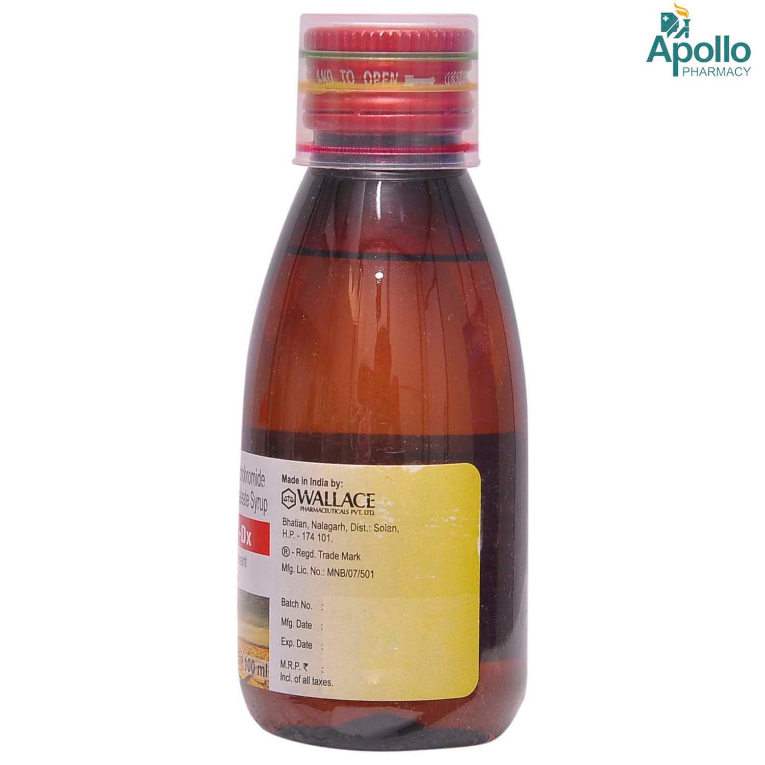 Waltuz DX Syrup 100 ml, Pack of 1 Syrup Waltuz DX Syrup 100 ml, Pack of 1 Syrup