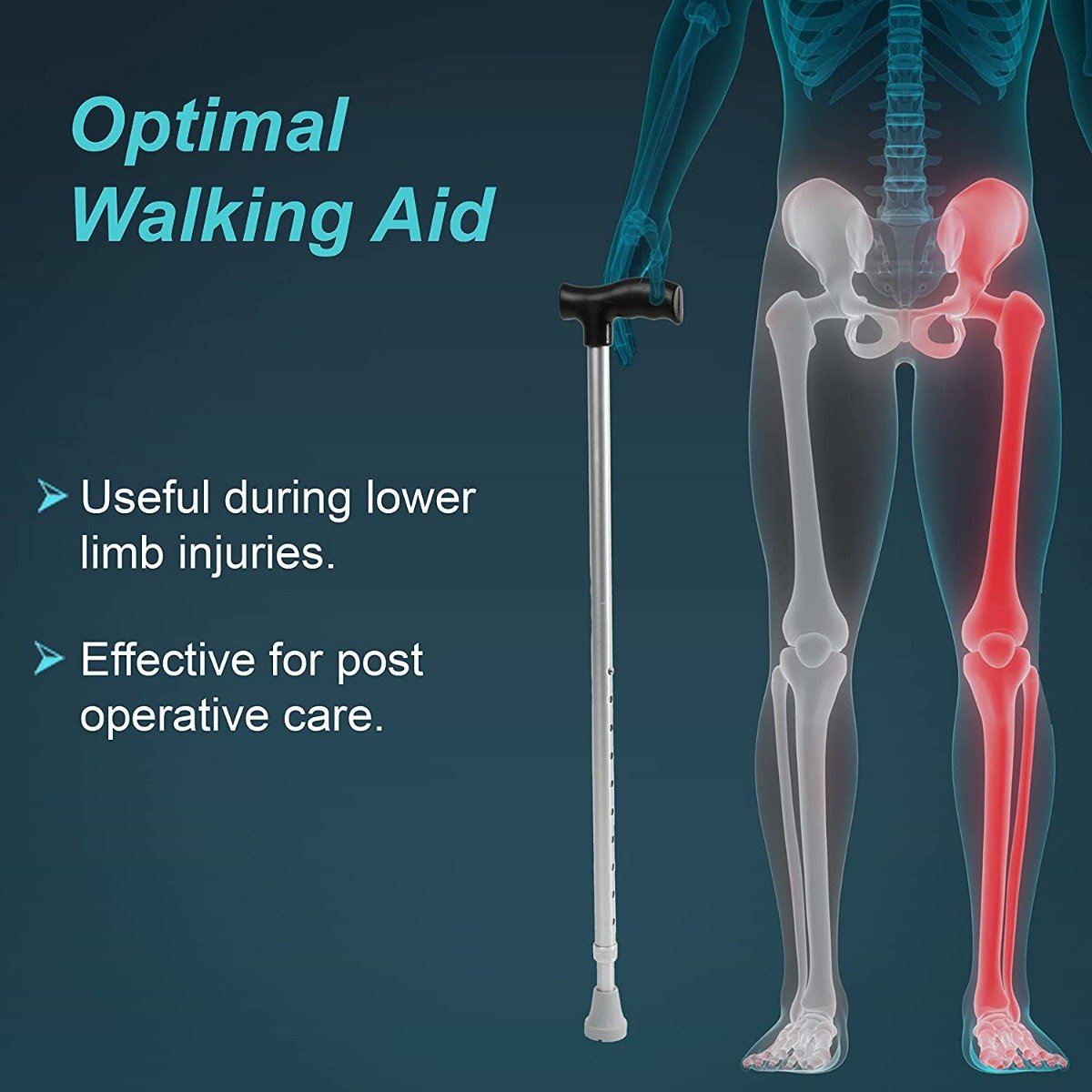 Tynor Walking Stick L Type, 1 Count, Pack of 1 Tynor Walking Stick L Type, 1 Count, Pack of 1