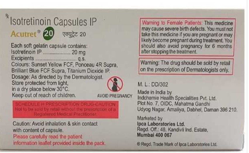 Acutret 20 Capsule 10's, Pack of 10 CAPSULES Acutret 20 Capsule 10's, Pack of 10 CAPSULES