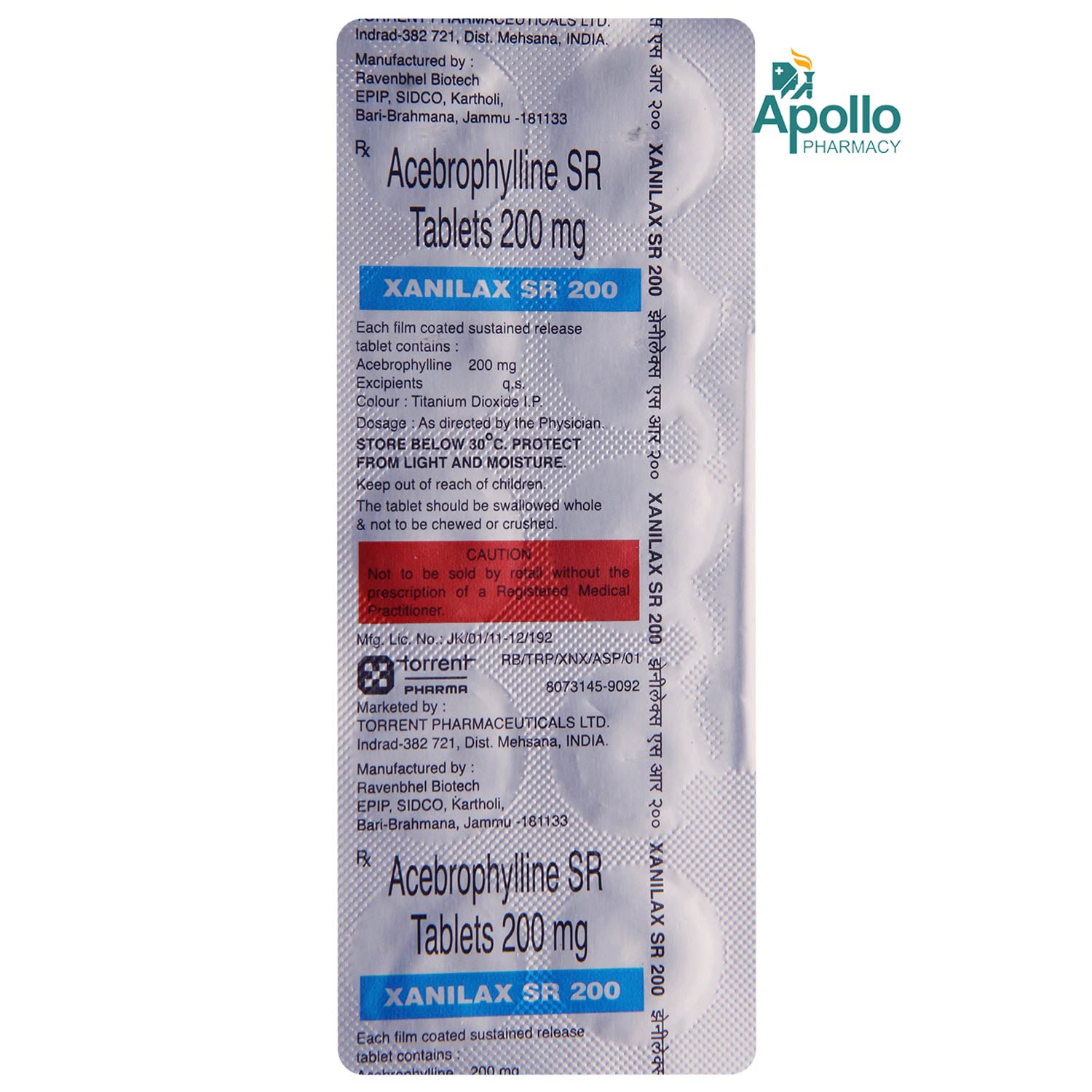 Xanilax SR 200 Tablet 10's, Pack of 10 TABLET SRS Xanilax SR 200 Tablet 10's, Pack of 10 TABLET SRS