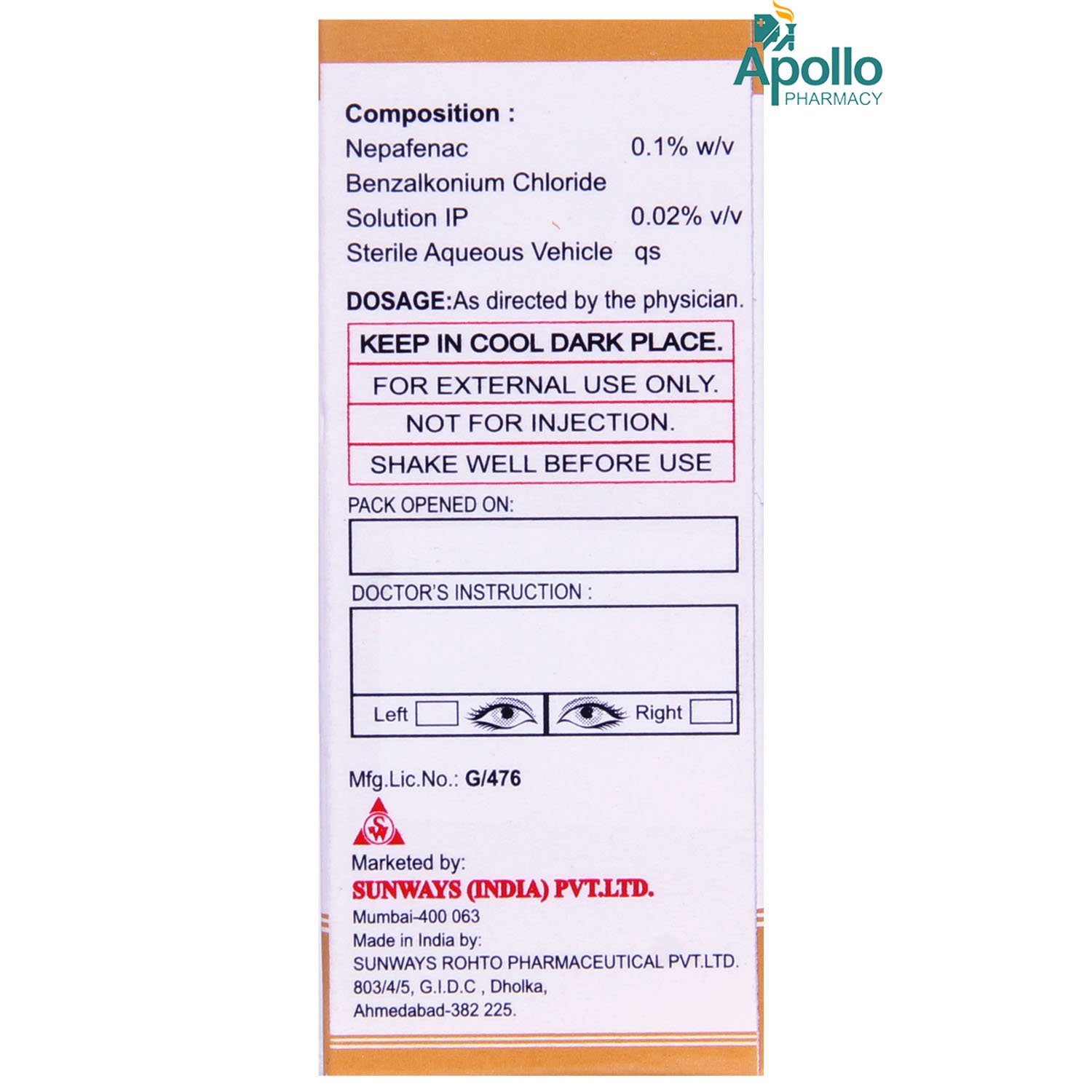 Xinep Eye Drops 5 ml, Pack of 1 EYE DROPS Xinep Eye Drops 5 ml, Pack of 1 EYE DROPS