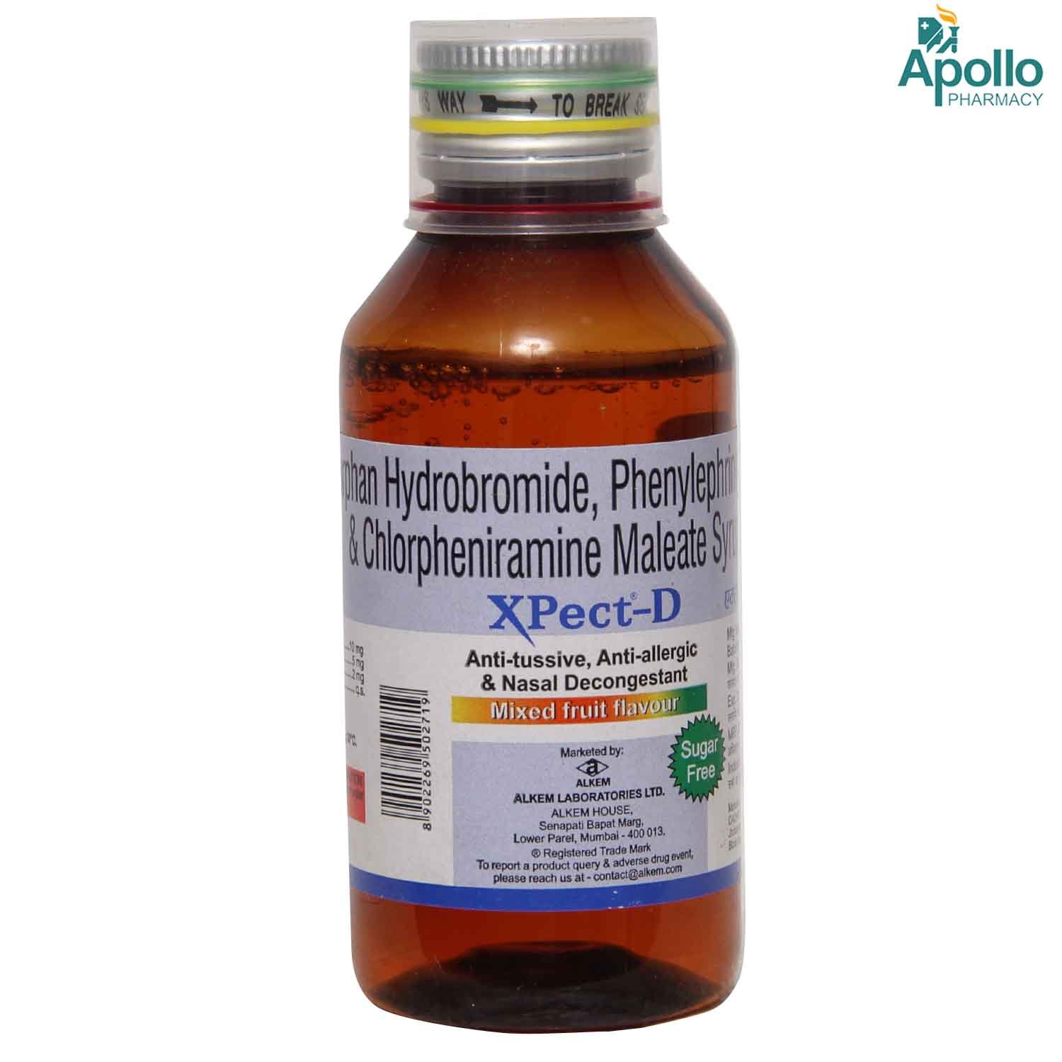 Xpect D Syrup 100 ml, Pack of 1 Xpect D Syrup 100 ml, Pack of 1